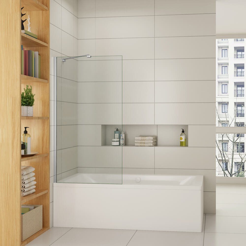 duschspa Badewannenaufsatz 70/75/80cm 140cm ESG Glaswand günstig online kaufen