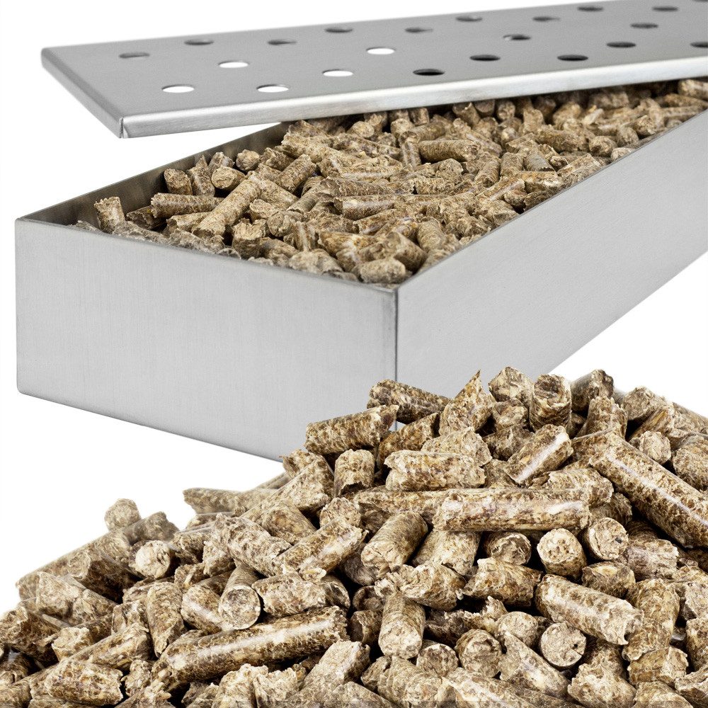 Flameup Holzpellets Eiche Pellets 15 kg 30 kg Grill Smoker Pizzaofen BBQ Holz Grillen, 15 kg