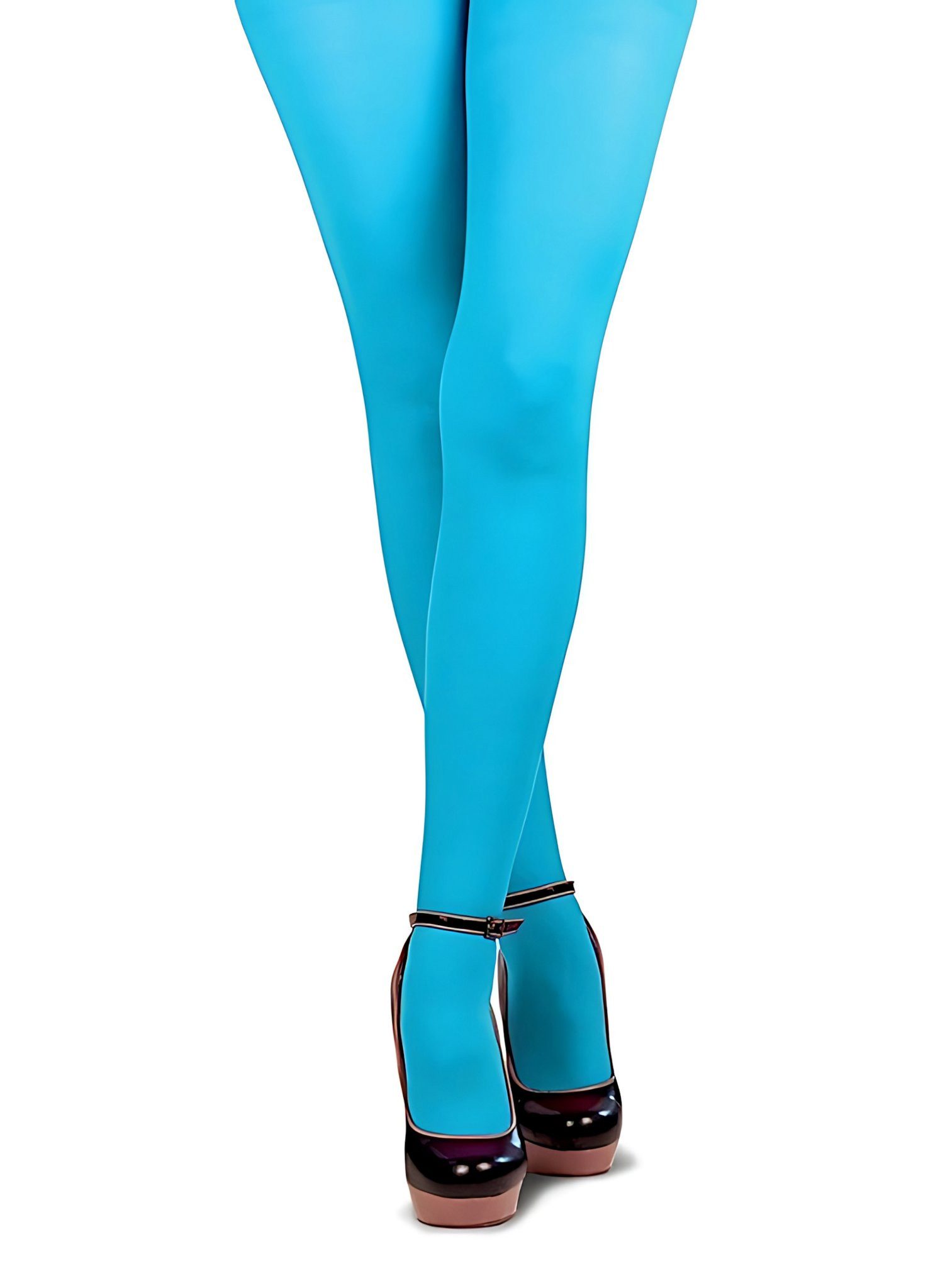 thetru Strumpfhose Blickdichte Strumpfhose türkis (1 St) Einfarbige Strumpf günstig online kaufen