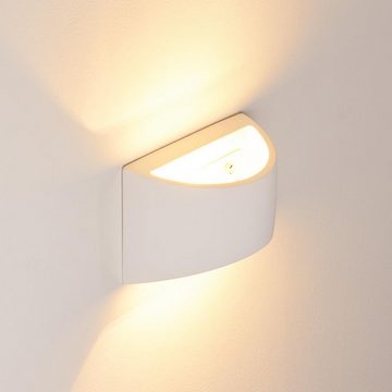 hofstein Wandleuchte »Alli« Wandlampe aus Keramik in Weiß, ohne Leuchtmittel, mit Up & Down-Effekt, 1xG9, Innen mit handelsüblichen Farben bemalbar