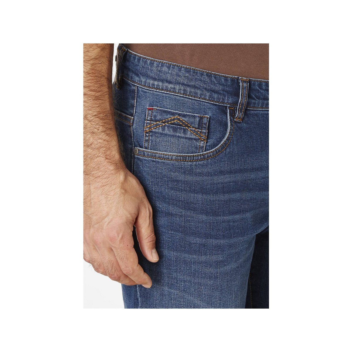 Ospig 5-Pocket-Jeans dunkel-grau used stone dark (1-tlg)