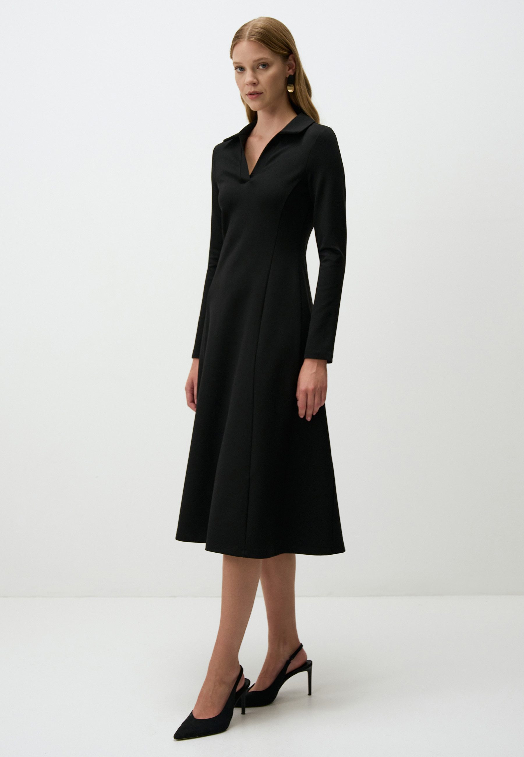Jimmy Key Midikleid Langärmliges Midikleid Mit günstig online kaufen