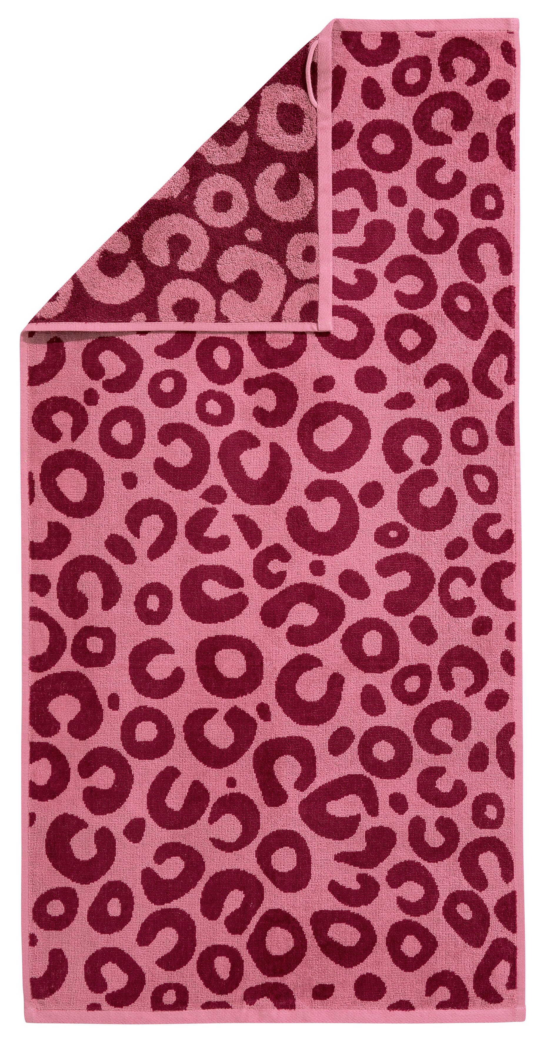 OTTO home Handtuch Set Anna Leopardenmuster, 4-tlg Handtuch-Set, 50x100cm, 100% Baumwolle, Frottiervelours (Set, 4-St), Handtücher, weich, saugstark, modern, Le – Bild 4 von 5