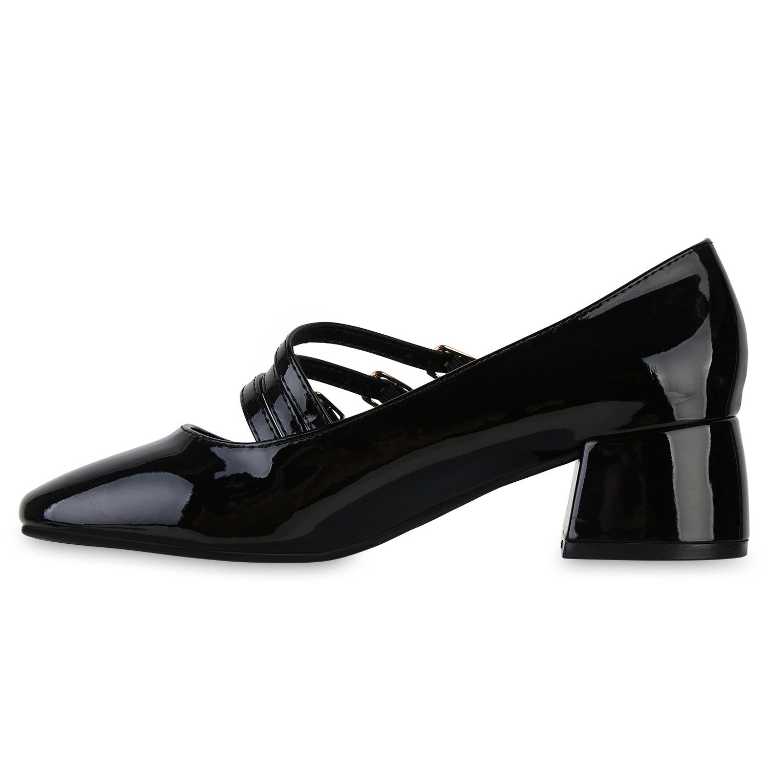 VAN HILL 841478 Mary-Jane-Schuhe Damen Mary Janes Pumps Klassische Lack Ele günstig online kaufen