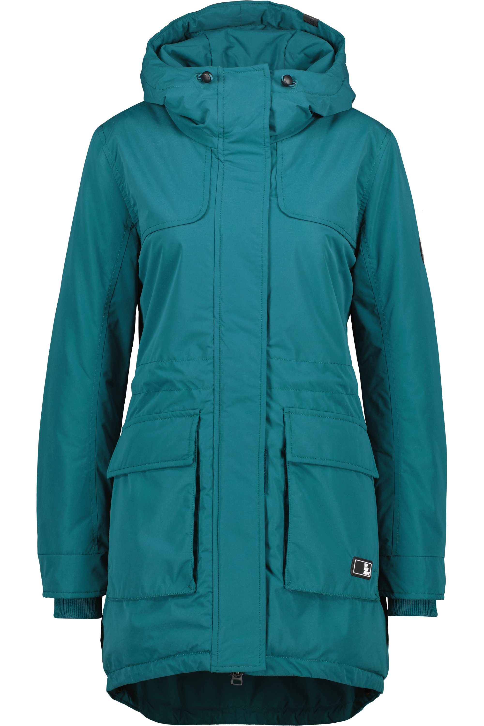 Damen Jacke A Alife gefütterte & Coat Kickin Winterjacke forest CharlizeAK Winterjacke,