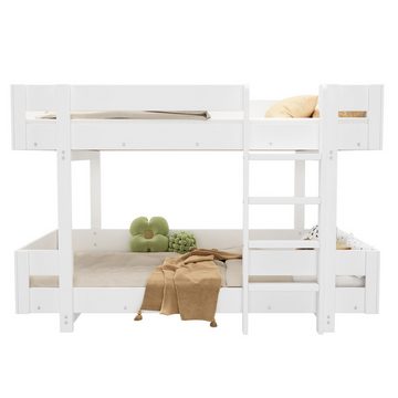 REDOM Etagenbett Hochbett Kinderbett (90*200cm), Mit Treppe, Schlichtes Design, Verstärktes Geländer