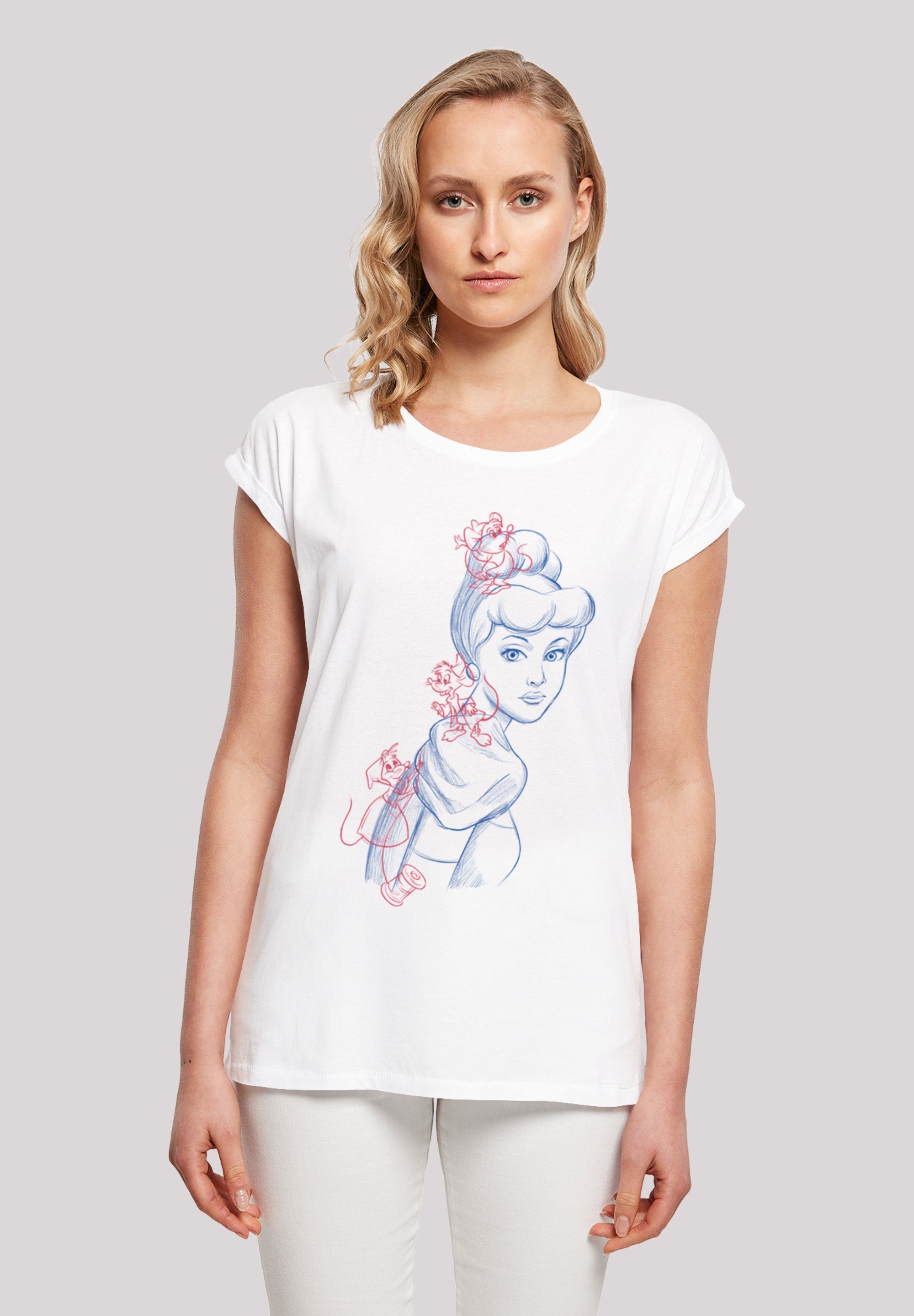 Print T-Shirt Mouse Cinderella F4NT4STIC Zeichnung