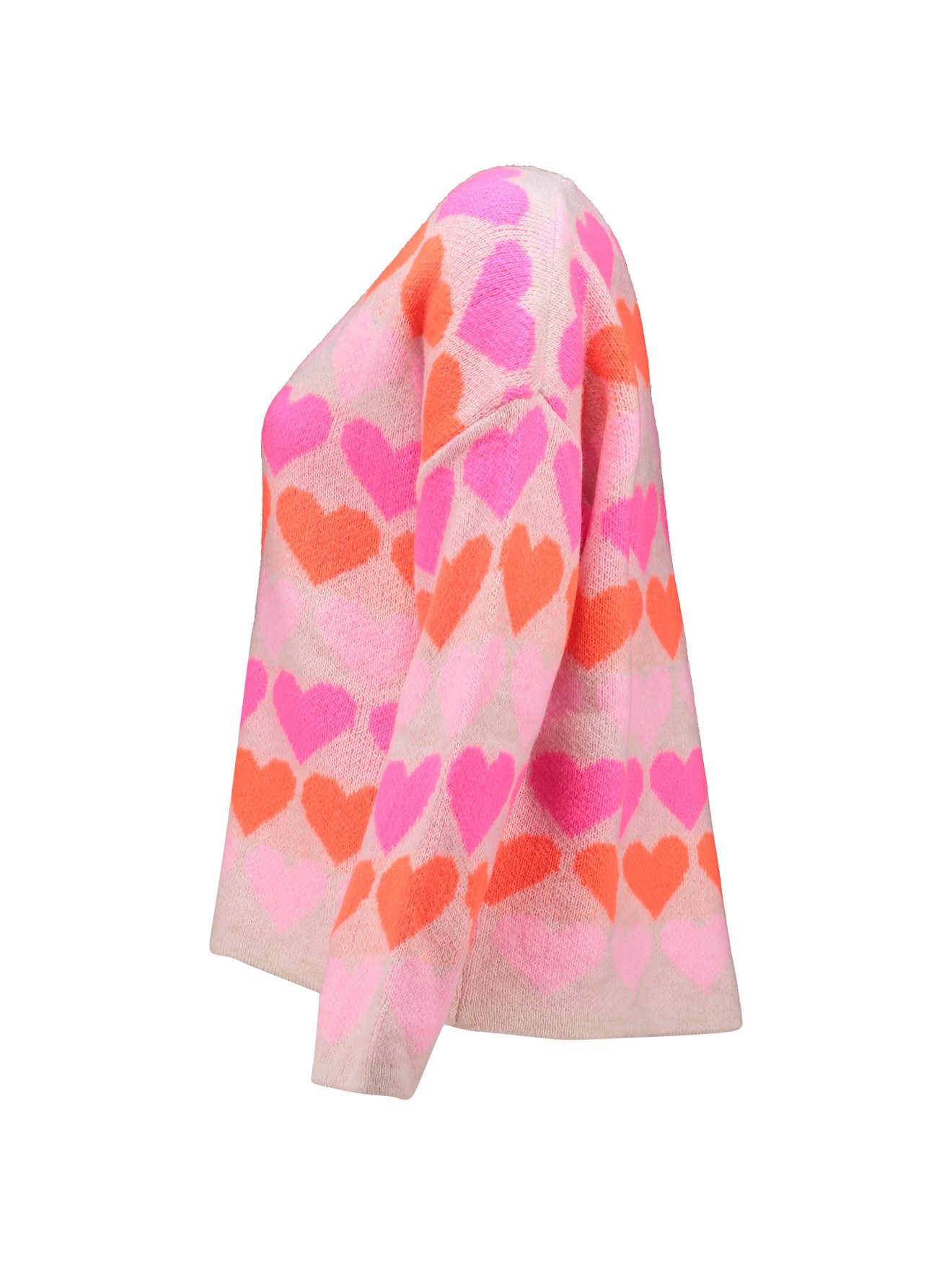 HaILY’S Strickpullover LS A CD Sa44nna, beige/pink heart günstig online kaufen