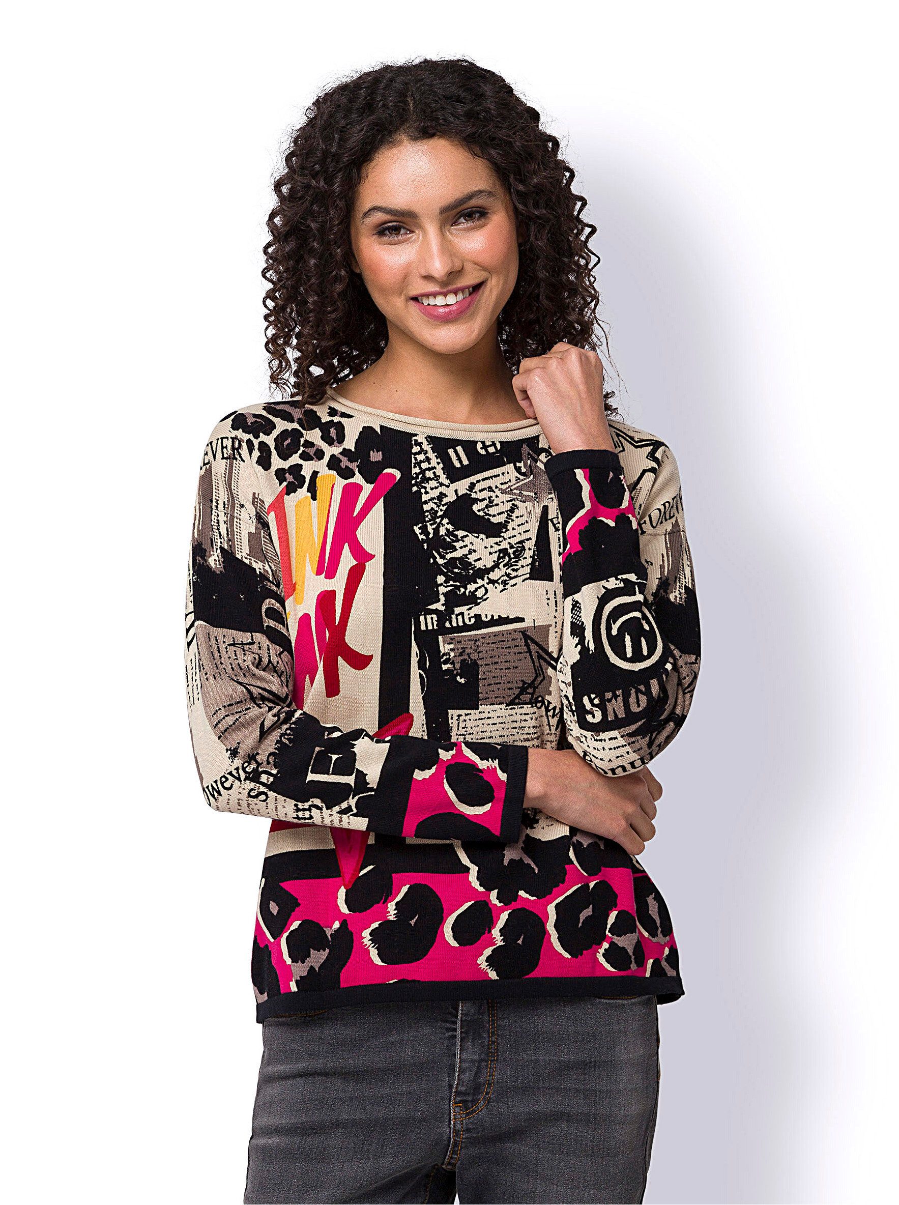 heine Strickpullover Baumwollpullover günstig online kaufen