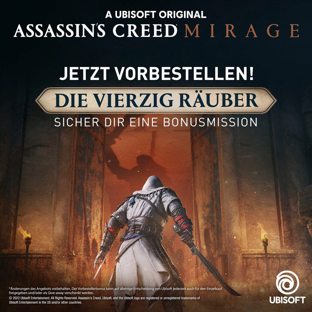 Assassin's Creed Mirage PlayStation 4, (kostenloses Upgrade auf PS5)