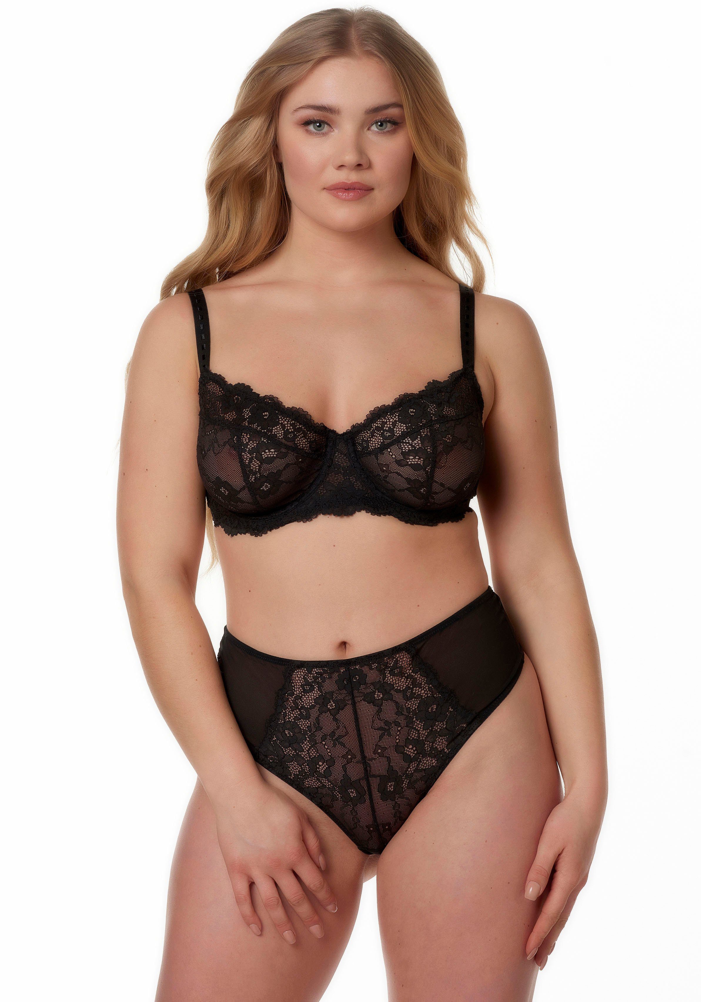After Eden D-cup & up Panty BO Mit Spitze, leicht durchsichtig, feminin, bequem, weich, elastisch