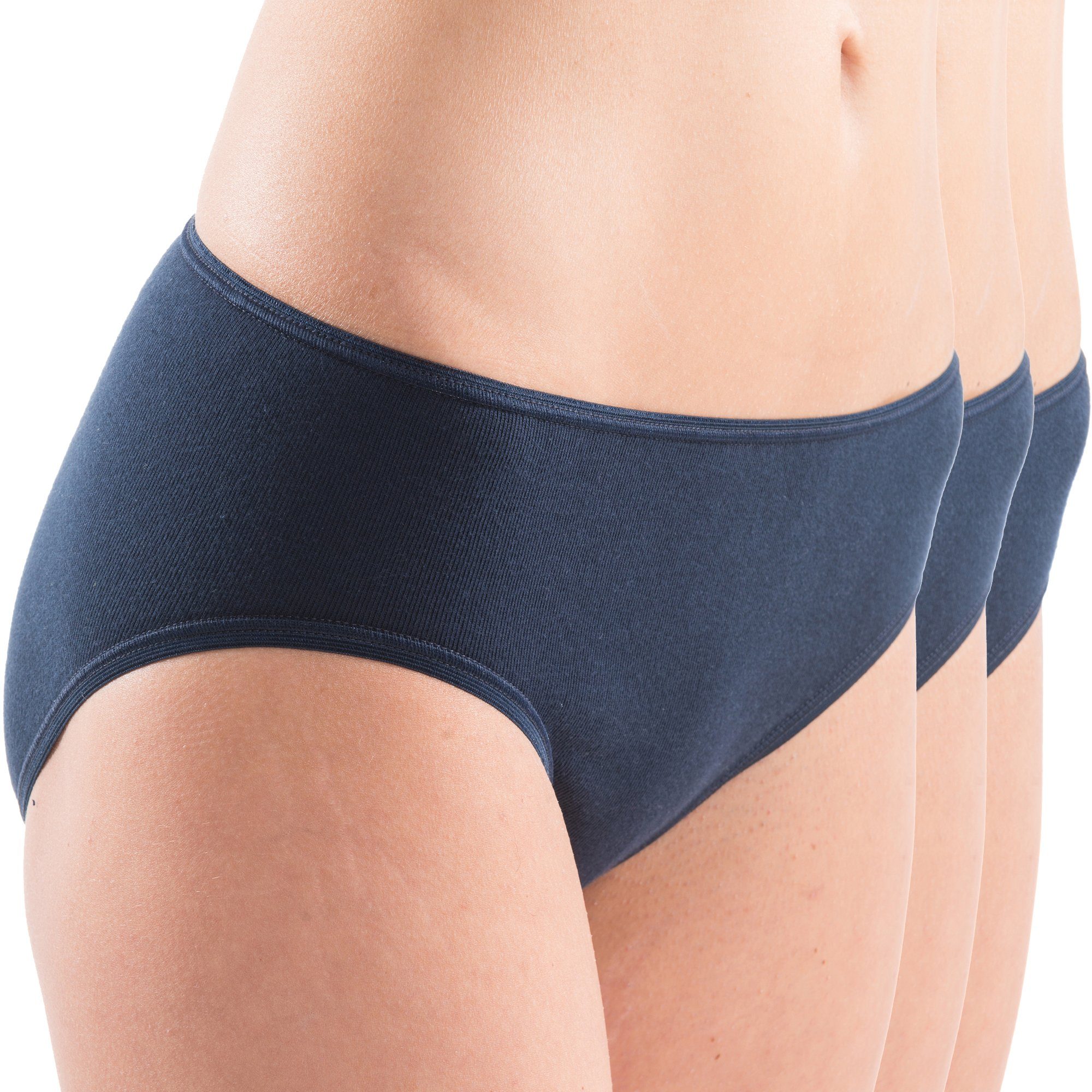 HERMKO Midislip 5031 (Pack, 3er) 5031 3er Pack Damen Midi-Slip aus 95% Baum günstig online kaufen