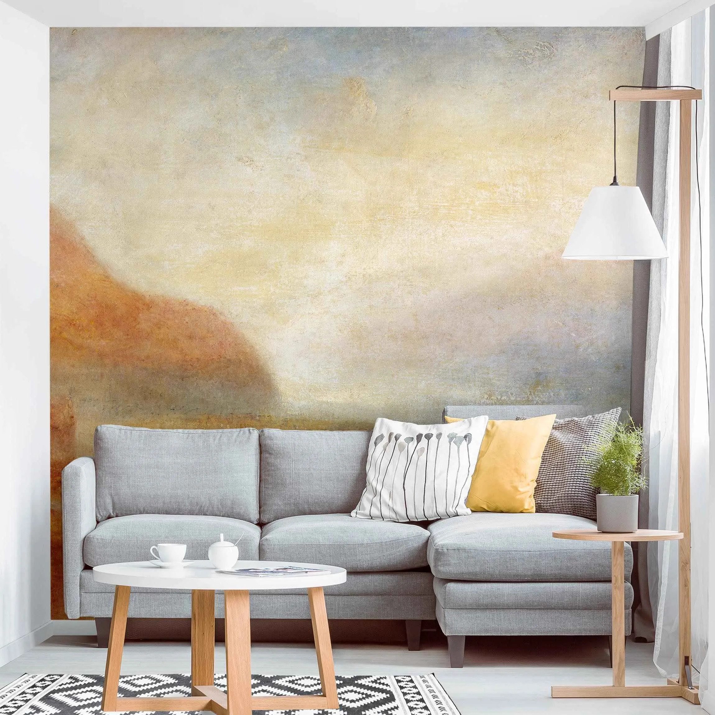 Bilderdepot24 Fototapete Landschaften William Turner Monte Rosa Kunstdruck Abstrakt Natur, Glatt, Matt, (Vliestapete inkl. Kleister oder selbstklebend), Wohnzimmer Schlafzimmer Küche Flur Motivtapete Vliestapete Wandtapete