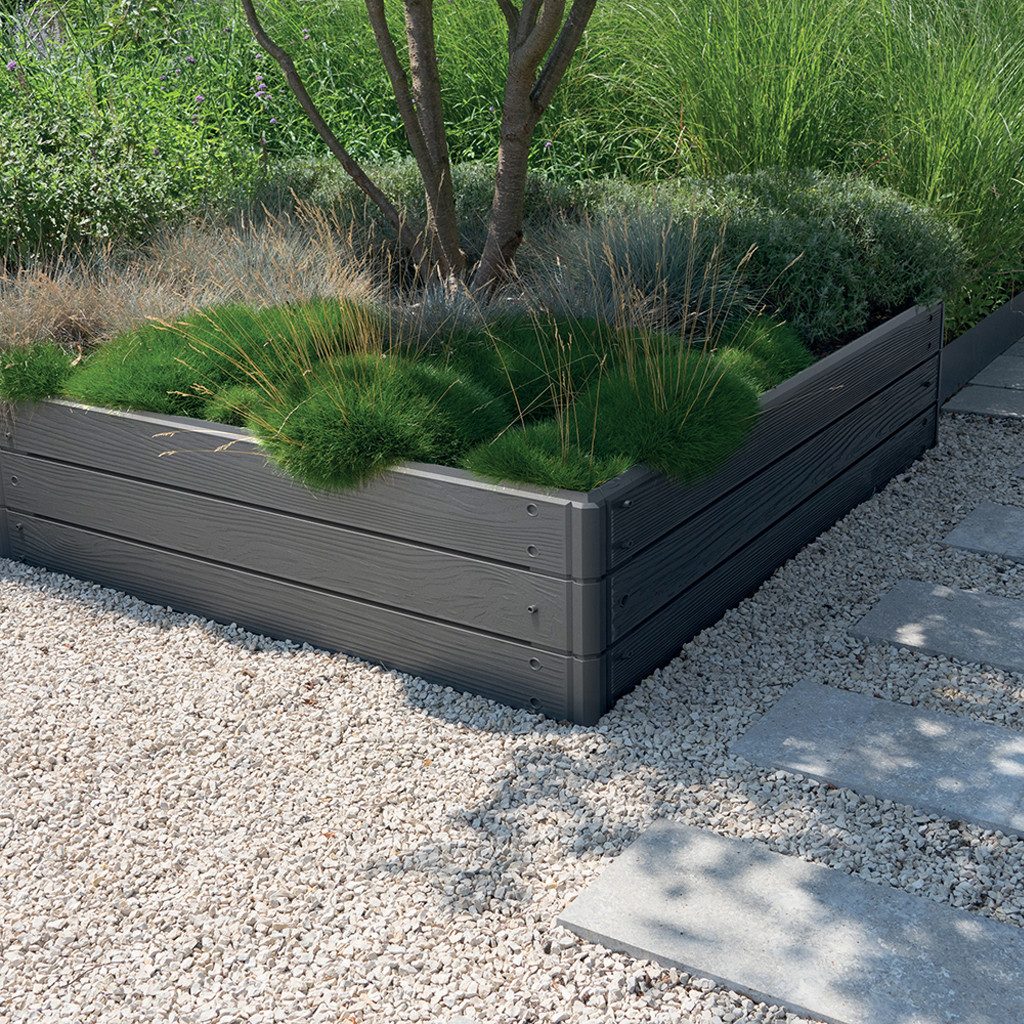Kreher Hochbeet Hochbeet-Kit "Woody" in Anthrazit (1 St)