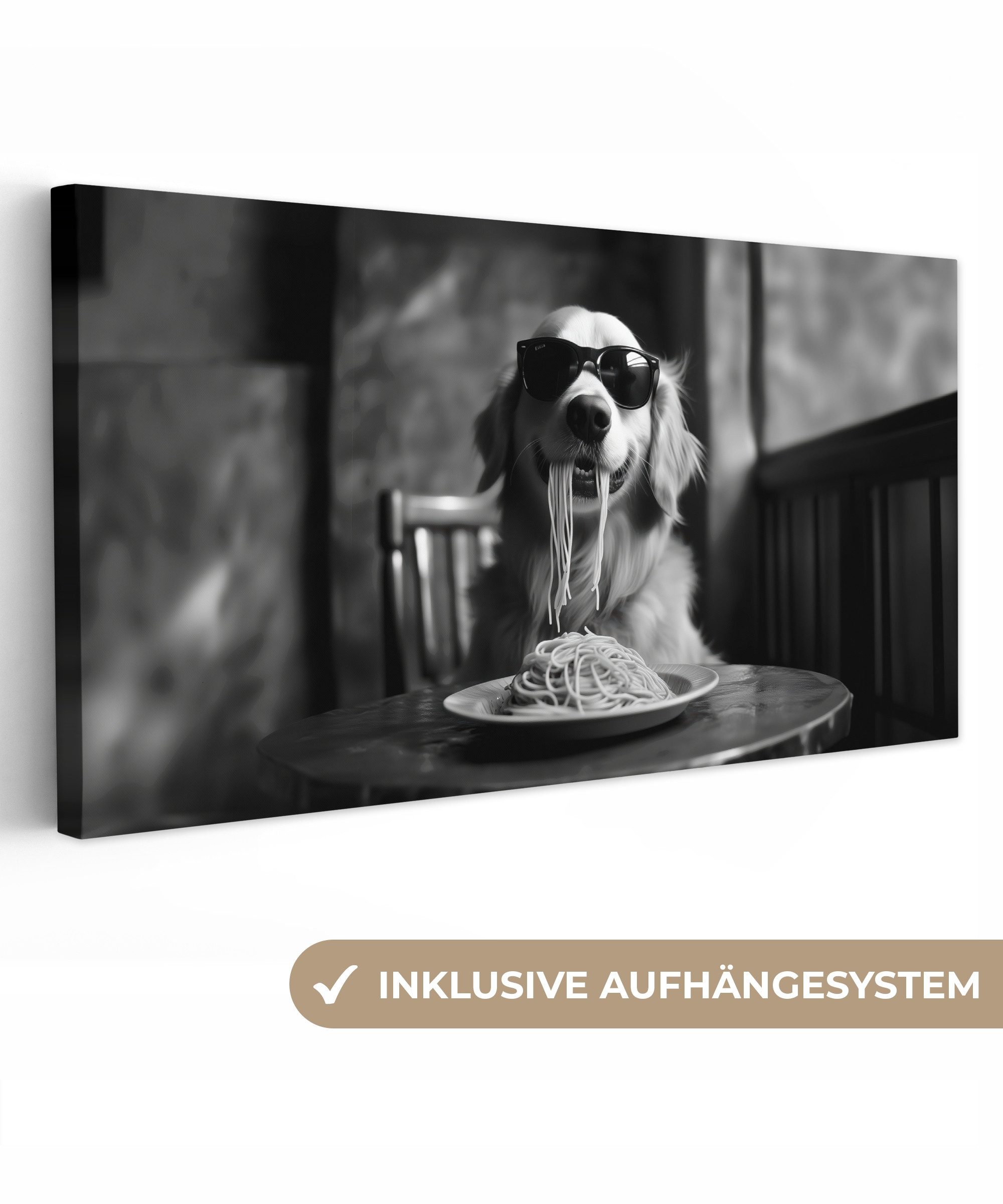 OneMillionCanvasses® Leinwandbild Panorama Golden Retriever - günstig online kaufen
