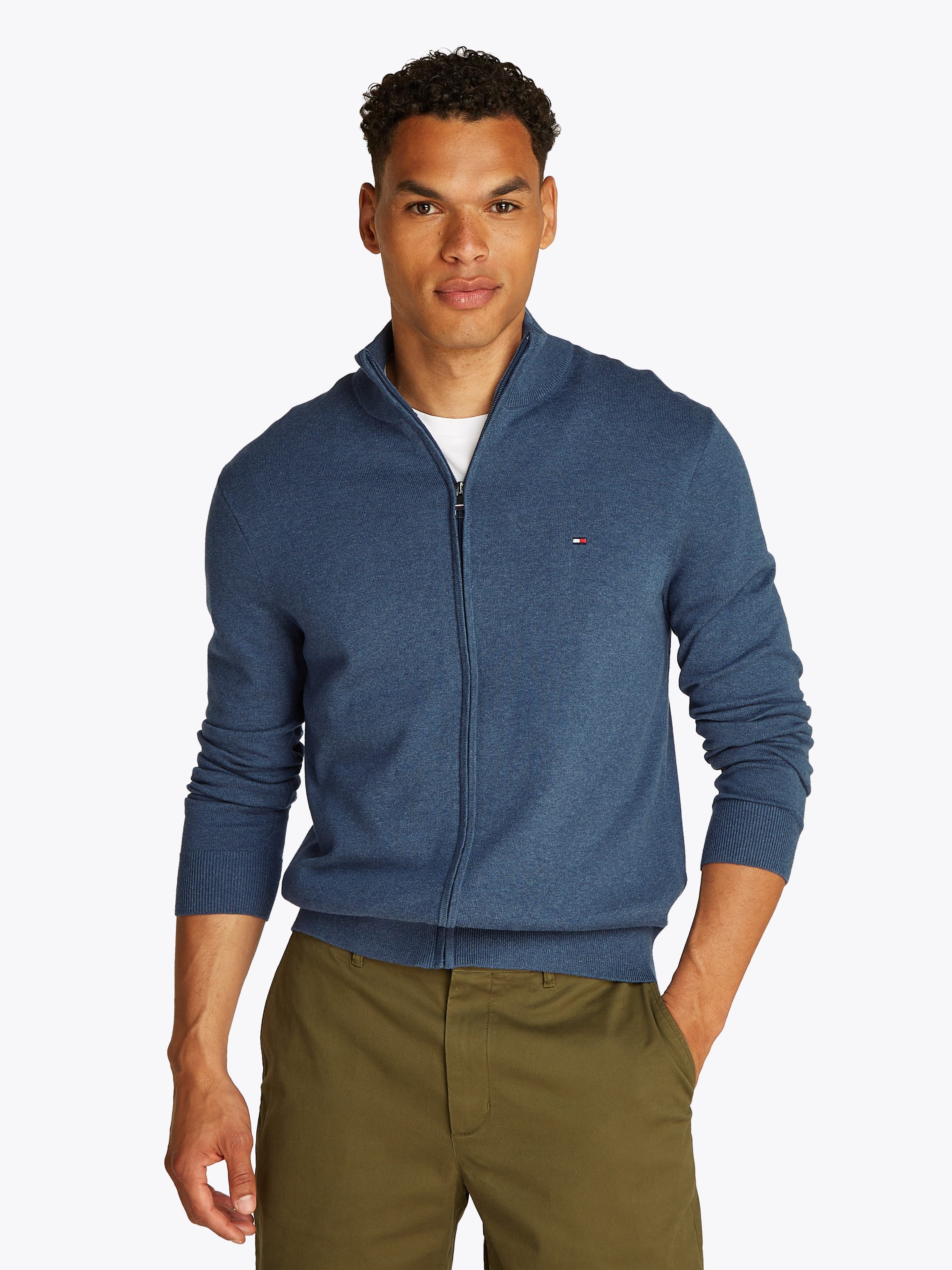 Strickjacke ESSENTIAL COTTON ZIP THRU