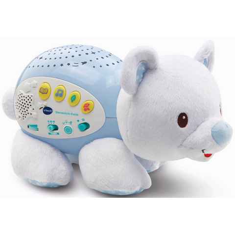 Vtech® Nachtlicht VTechBaby, Sternenlicht Eisbär, Deckenprojektion, Einschlafhilfe, Farbwechsel, Geräuschesensor, Melodien, Timerfunktion, mit Musik