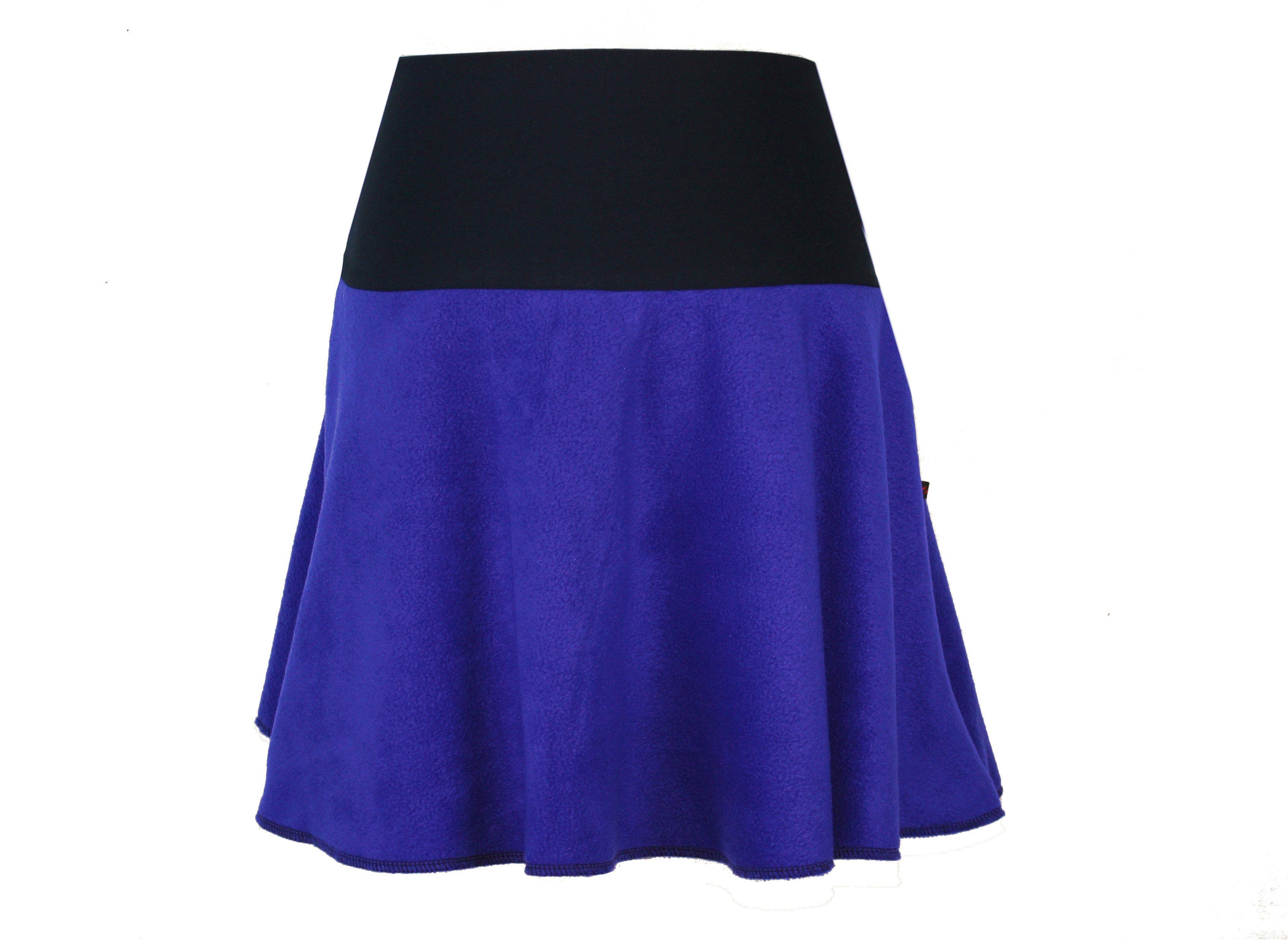 Minirock Fleece 45cm Farbwahl