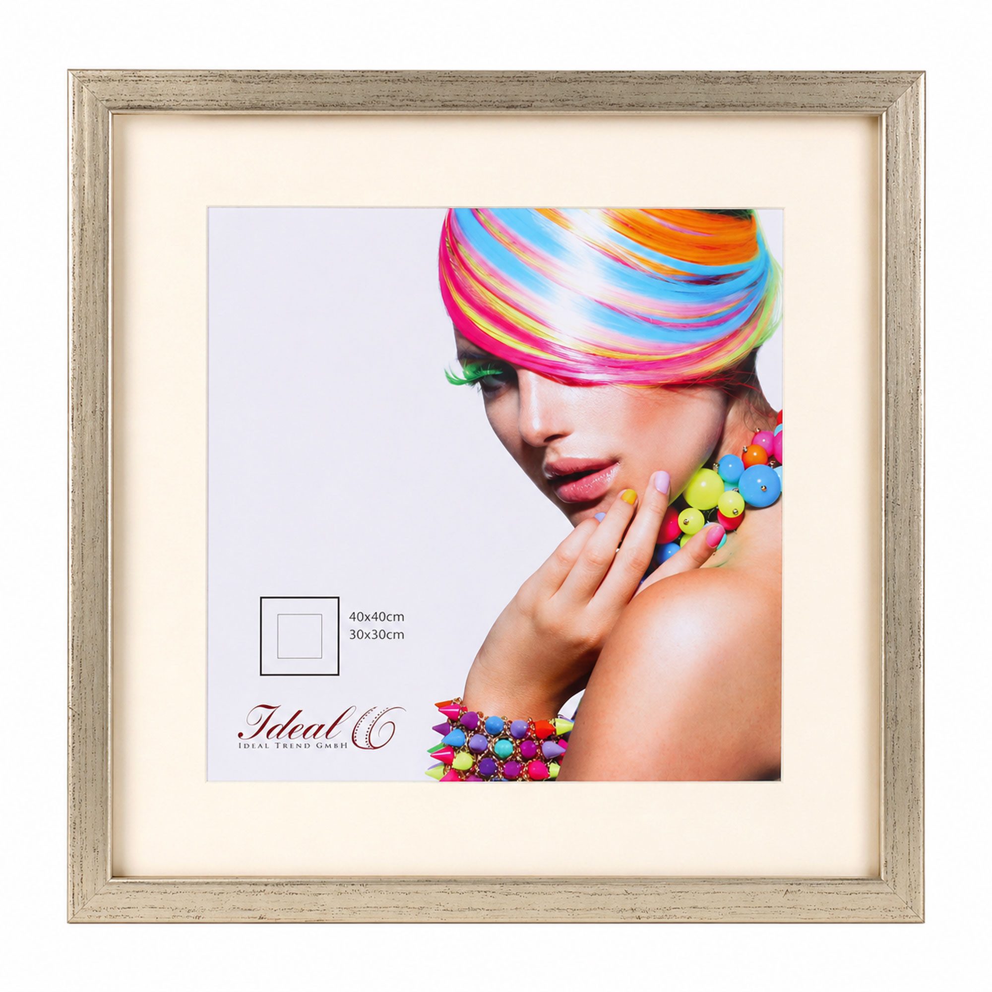 IDEAL TREND Bilderrahmen 3D Objektrahmen Holz Bilderrahmen quadratisch Wanddeko Collage Poster, für 1 Bilder (1 St), Natürliche Holzmaserung sichtbar, leichte Farbabweichungen möglich