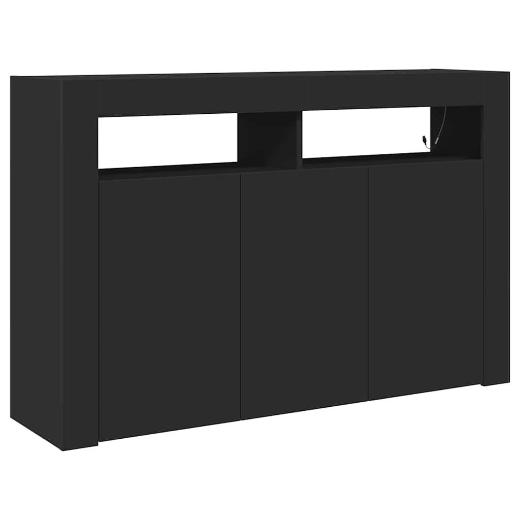 vidaXL Sideboard Sideboard Schwarz 116 x 30 x 75 cm Holzwerkstoff (1 St) günstig online kaufen