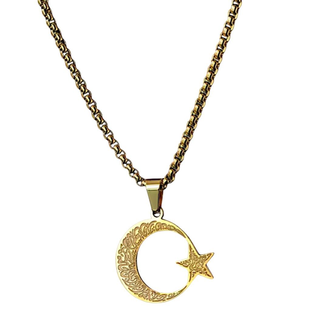 Medusa Accessoires Charm-Kette Ayyildiz Edelstahl Halskette