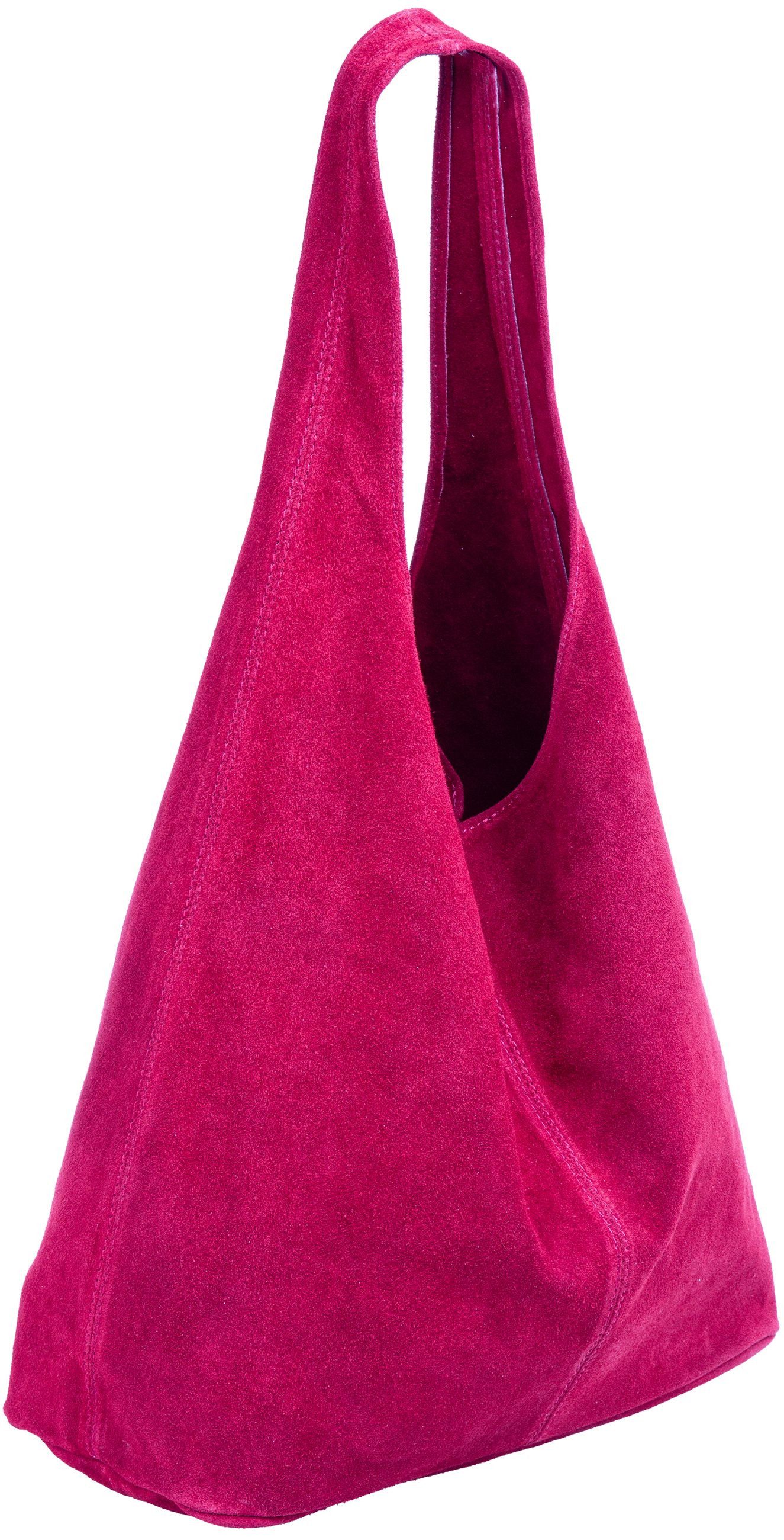 Caspar Schultertasche große Damen Wildleder Tasche Hobo Bag - CLASSIC LINE günstig online kaufen