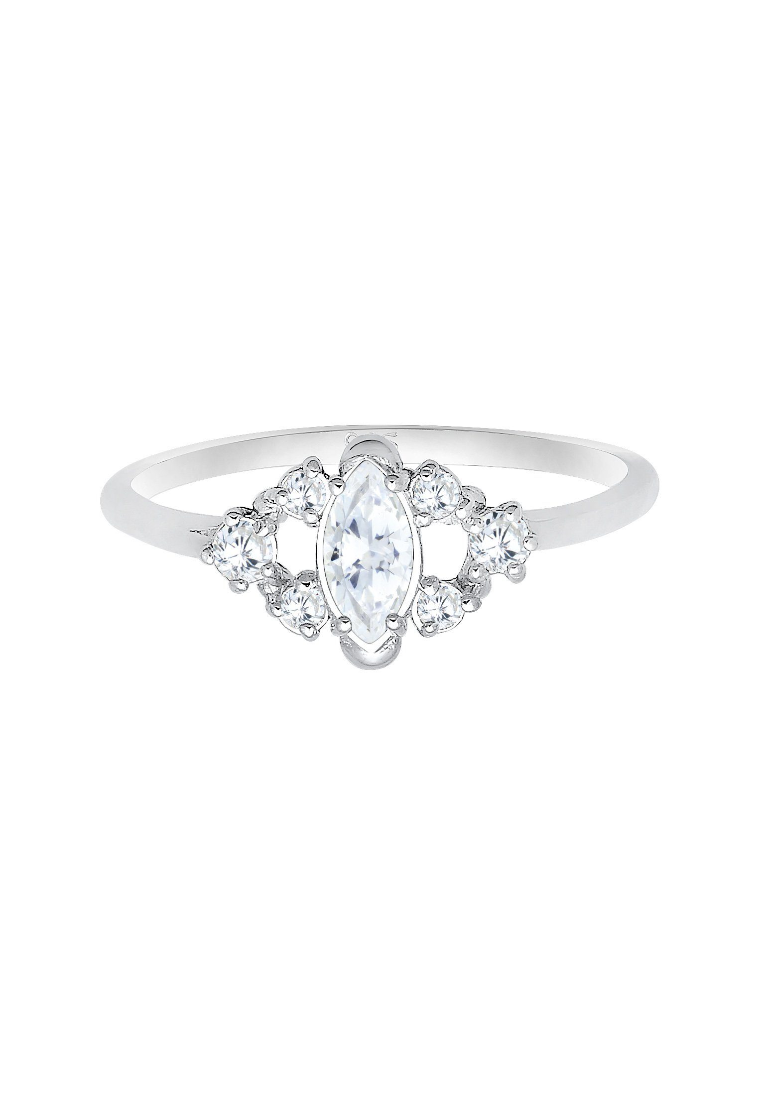 Elli Verlobungsring Verlobungsring Zirkonia Weiß 925 Sterling Silber