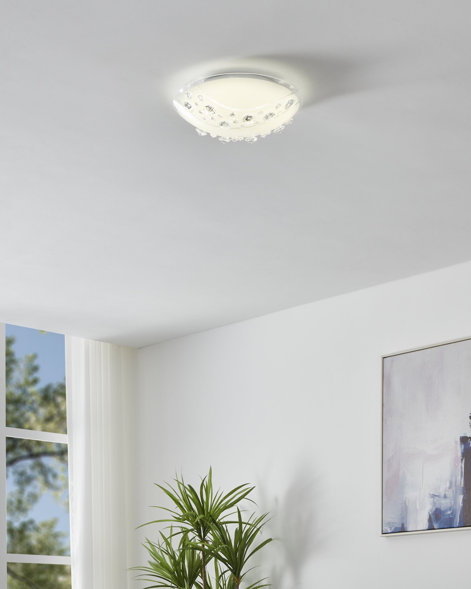 EGLO LED Deckenleuchte Nerini, Leuchtmittel inklusive, Deckenlampe, klassis günstig online kaufen