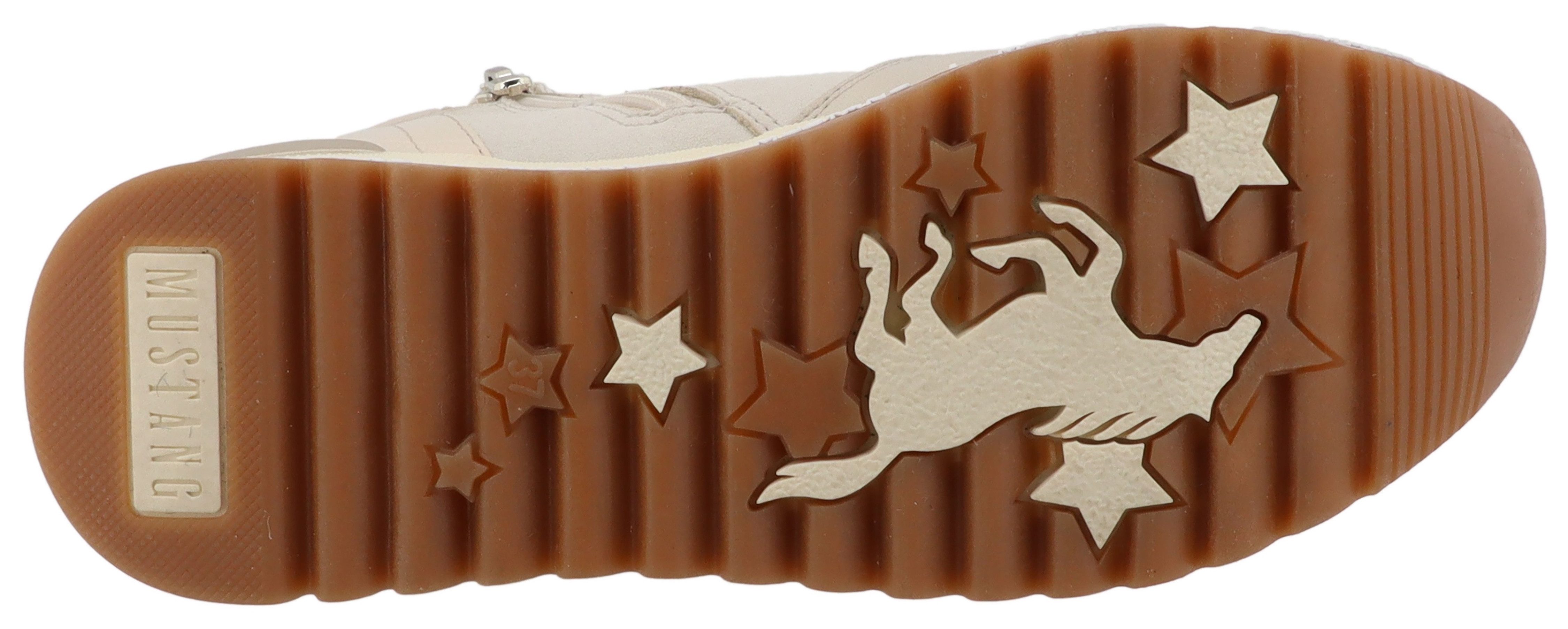 Mustang Shoes Urbana Winterboots Plateausneaker, Winterboots mit wärmendem Textilfutter