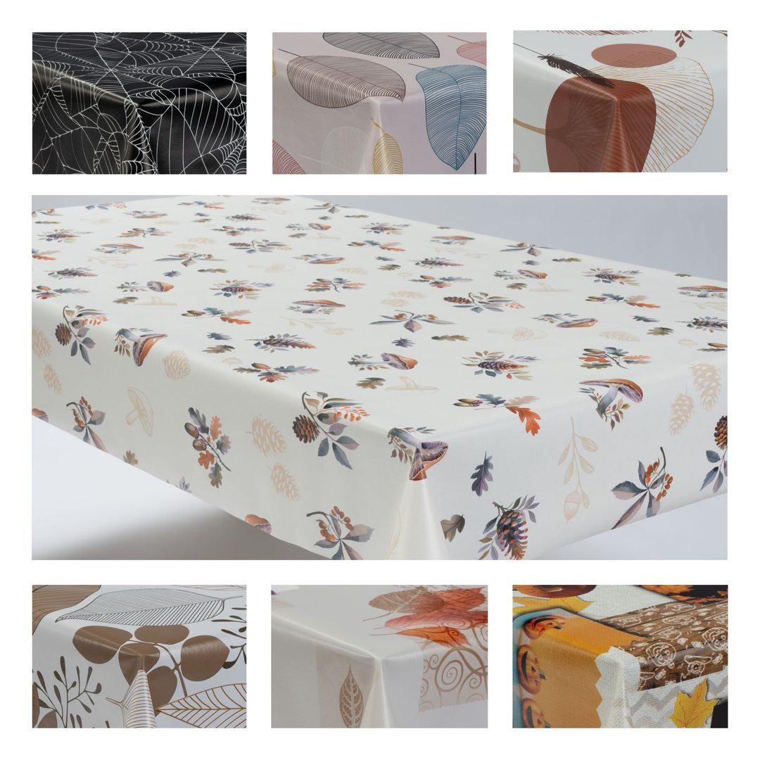laro Tischdecke Wachstuchtischdecke Herbst Mix PVC Eckig