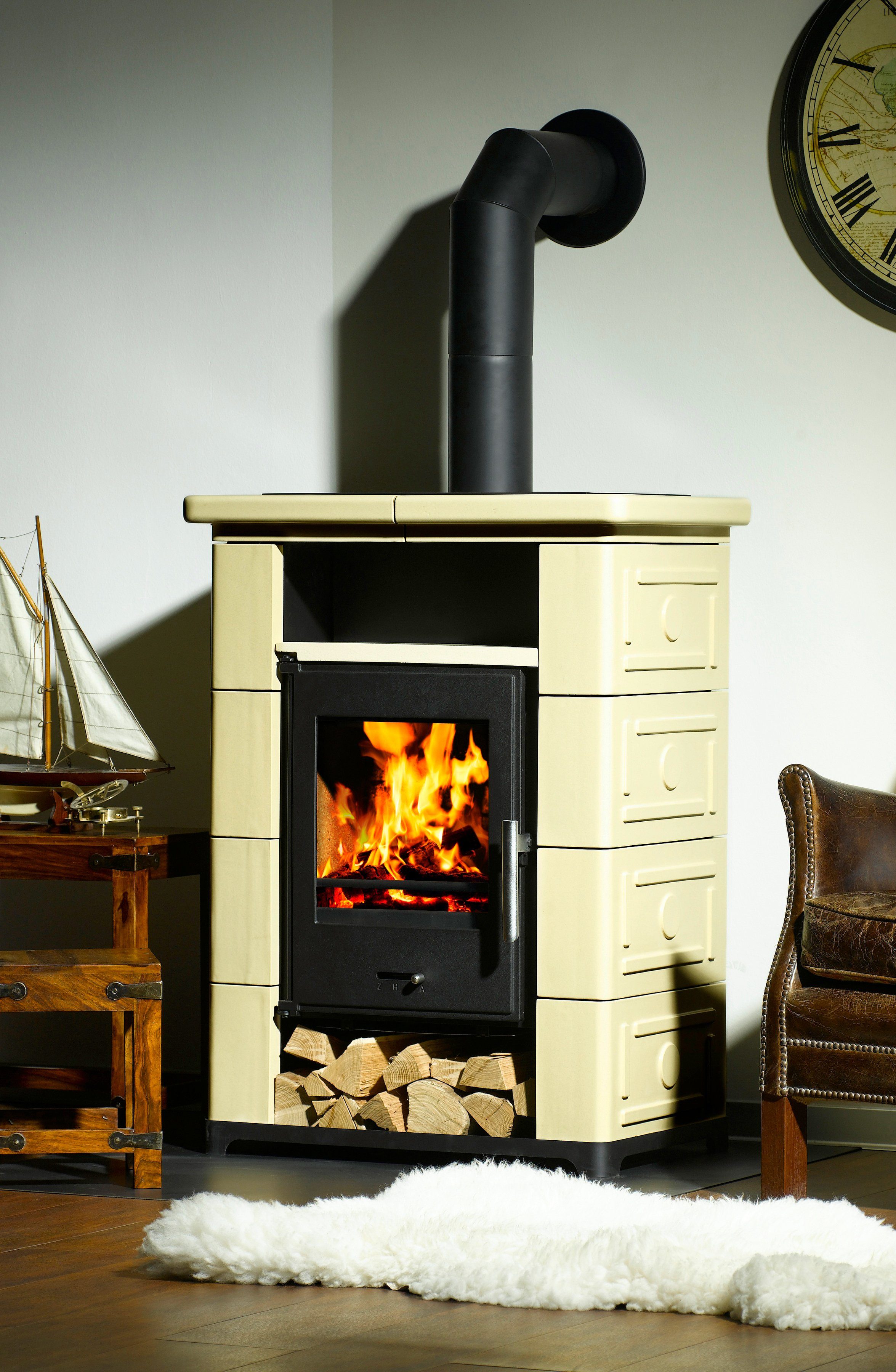 Wamsler Kaminofen Montafon, 7 kW, Zeitbrand