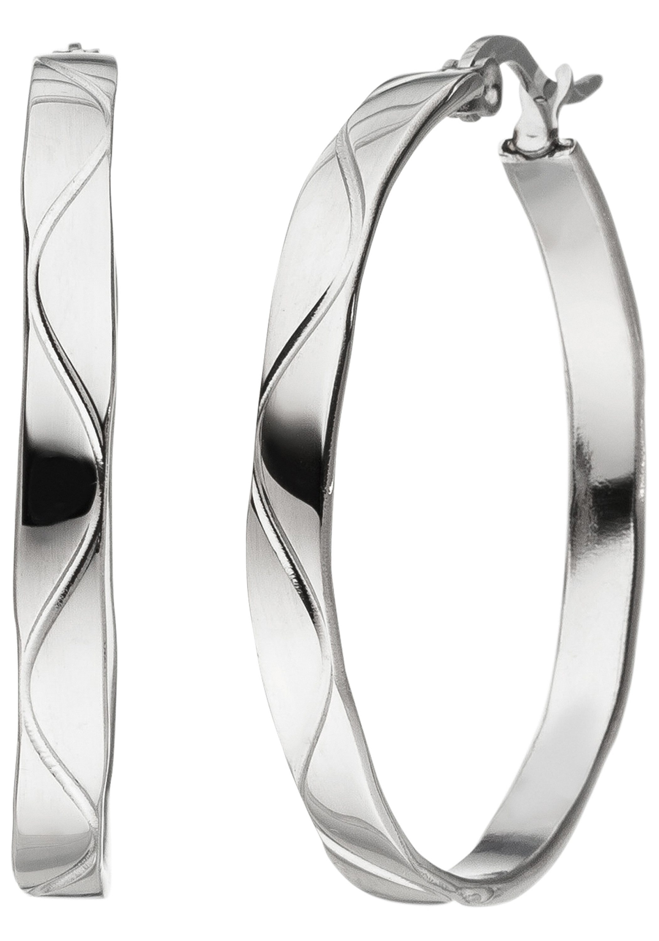 JOBO Paar Creolen, aus Edelstahl 34 mm günstig online kaufen