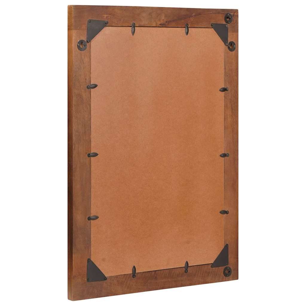 vidaXL Spiegel Spiegel Rechtwinklig Braun und Silber 50 x 2,5 x 70 cm (1-St)