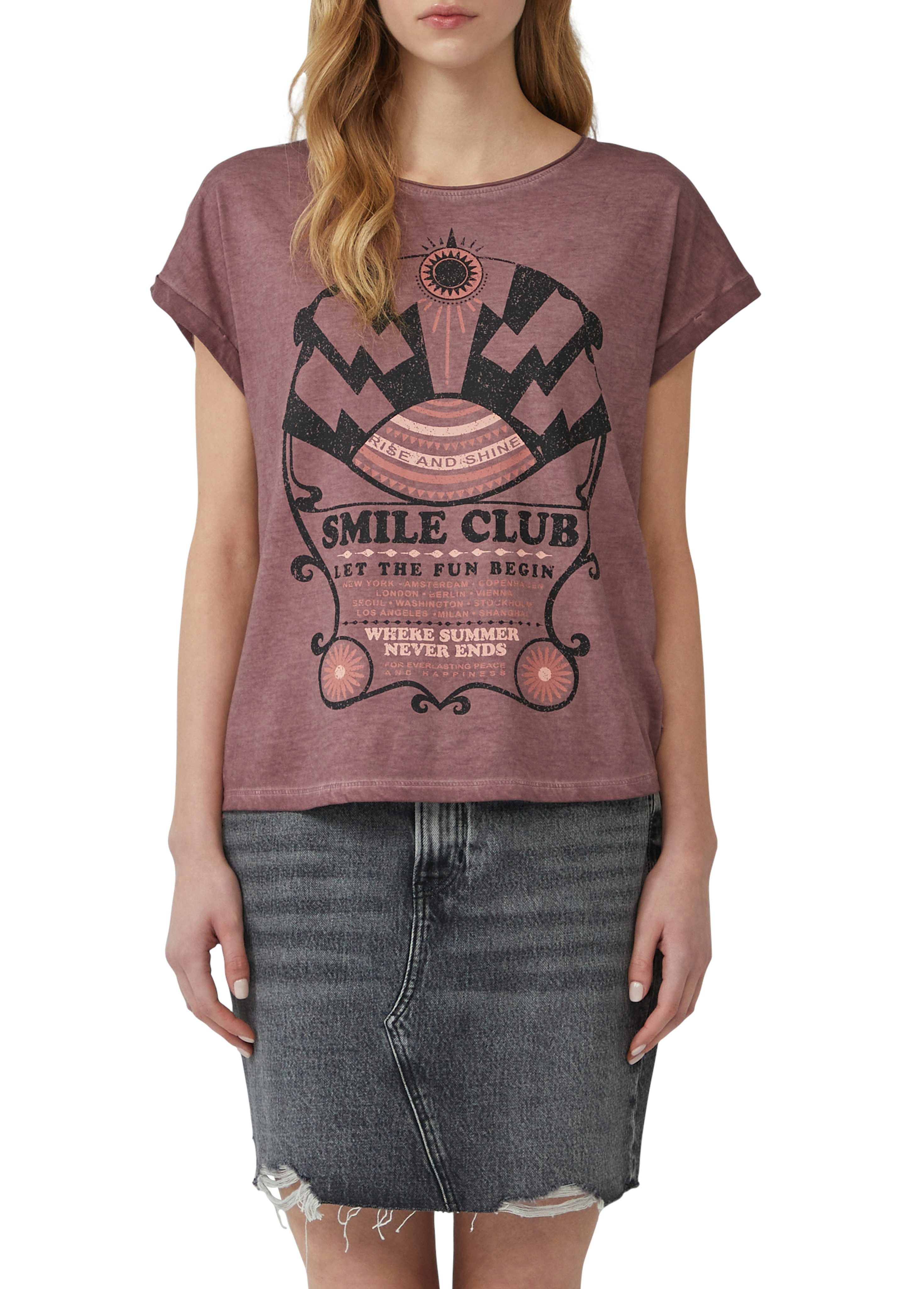 QS T-Shirt mit Print günstig online kaufen