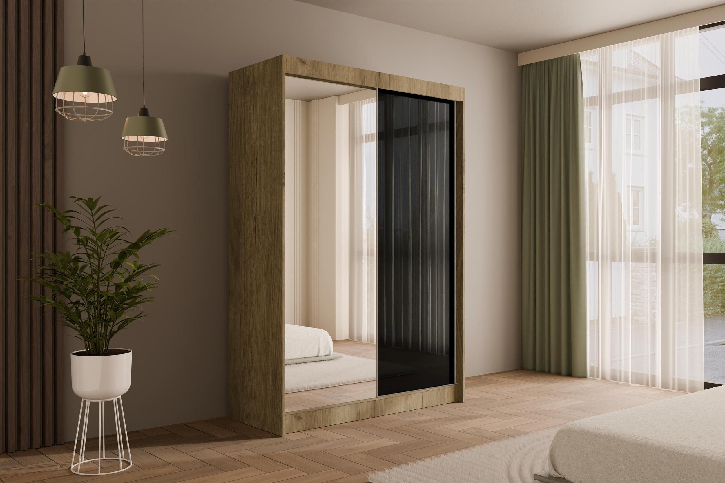 ALTDECOR Schiebetürenschrank VESLI (Kleiderschrank Garderobenschrank mit günstig online kaufen