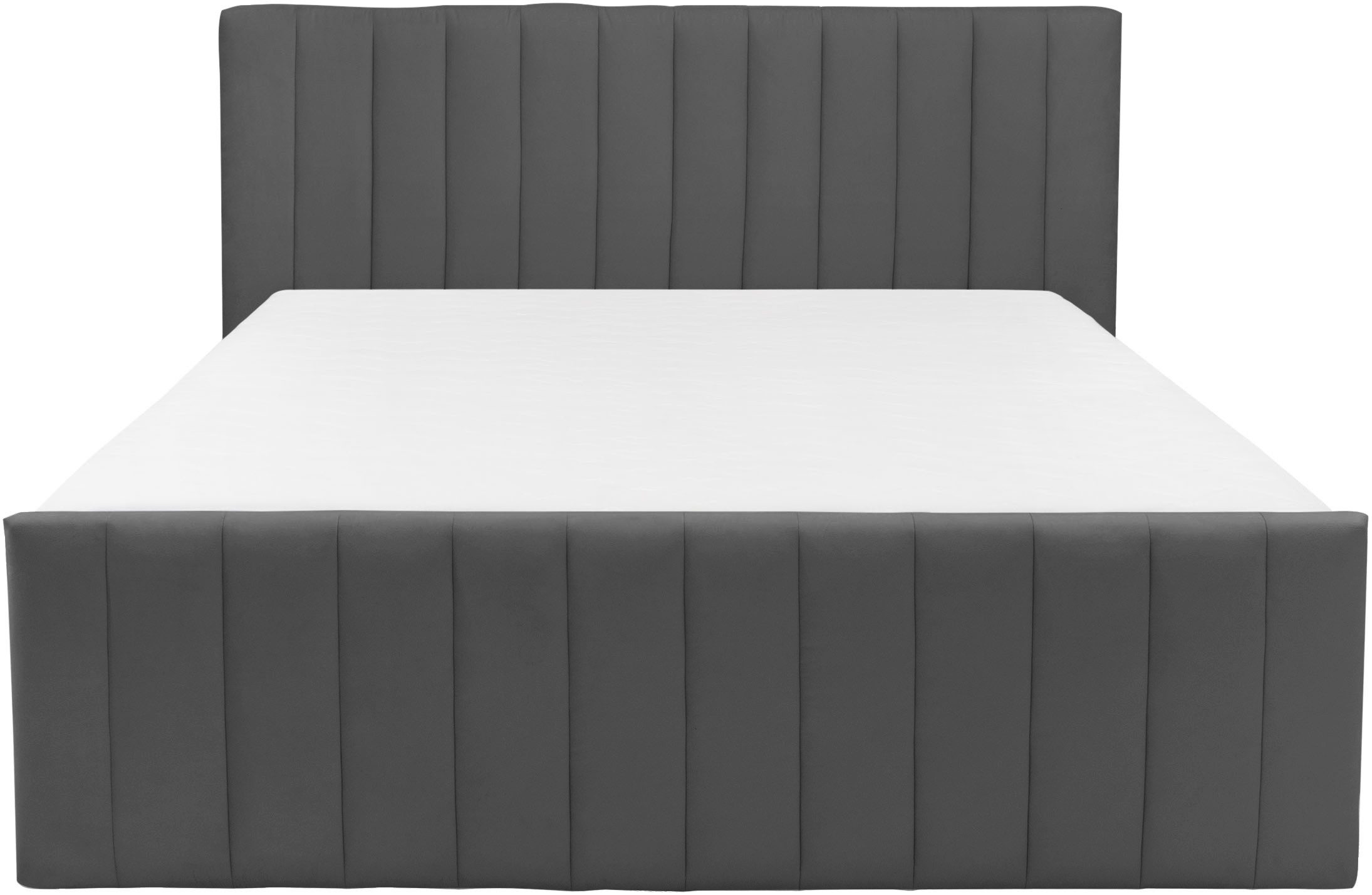 Home affaire Boxbett EFFY, Stauraumbett mit Bettkasten, TFK-Matratze H2-H4, inkl. Topper, weicher Bezugsstoff, Liegefläche 180 cm x 200 cm – Bild 4 von 5