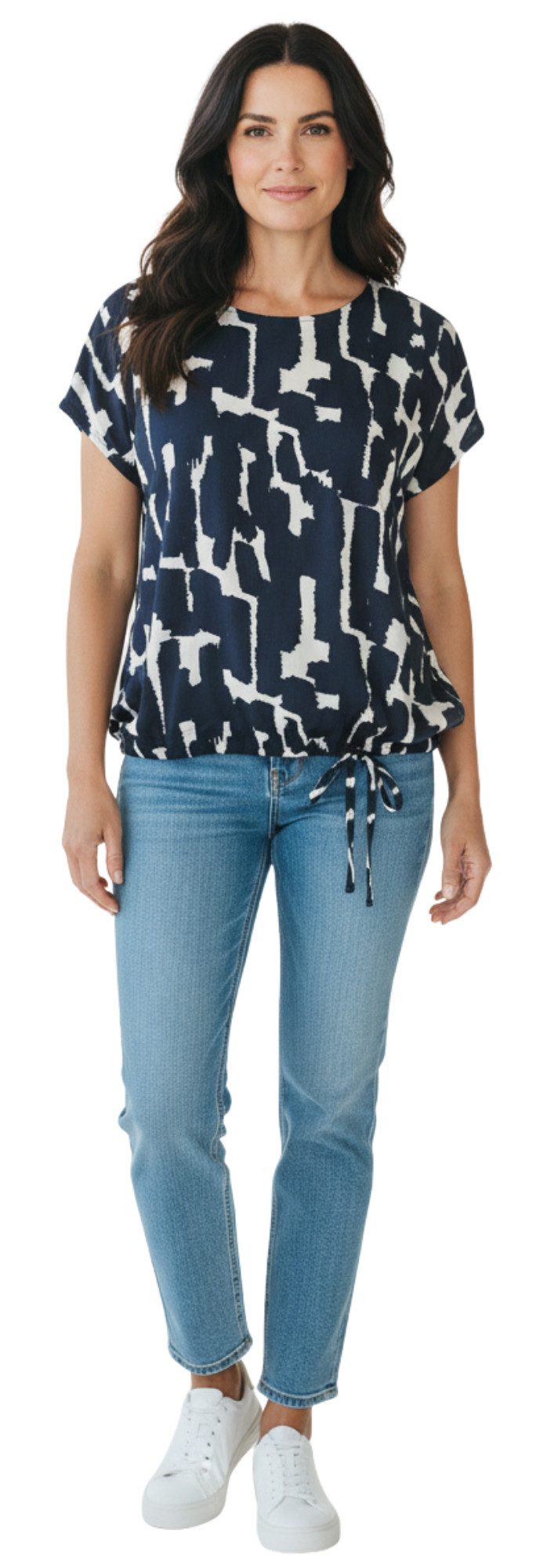 Estefania for woman Blusenshirt Estefania for woman, 197-1361 seitlich zum binden