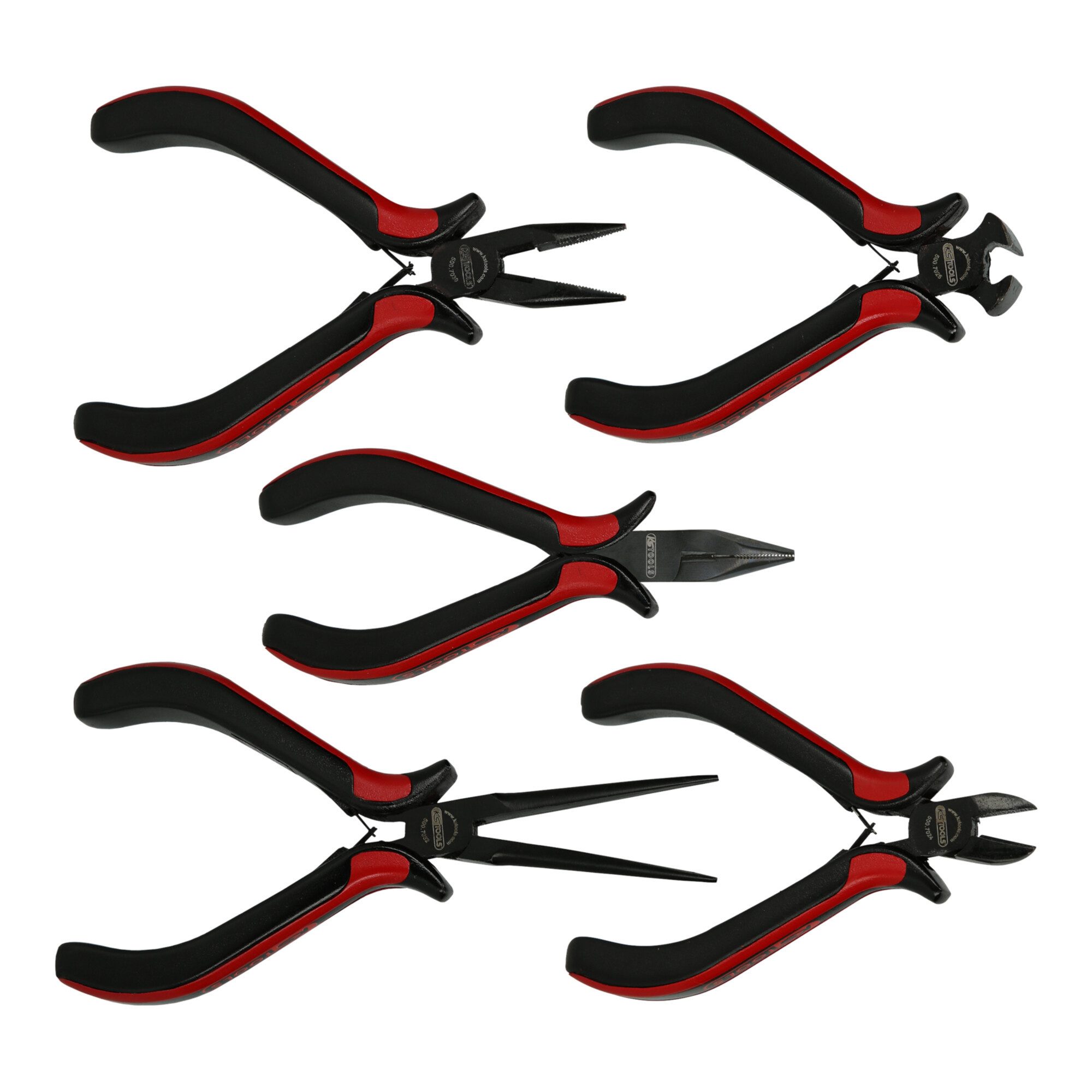 KS Tools Zangenset KS Tools Feinmechanik-Zangen-Satz, 5-teilig