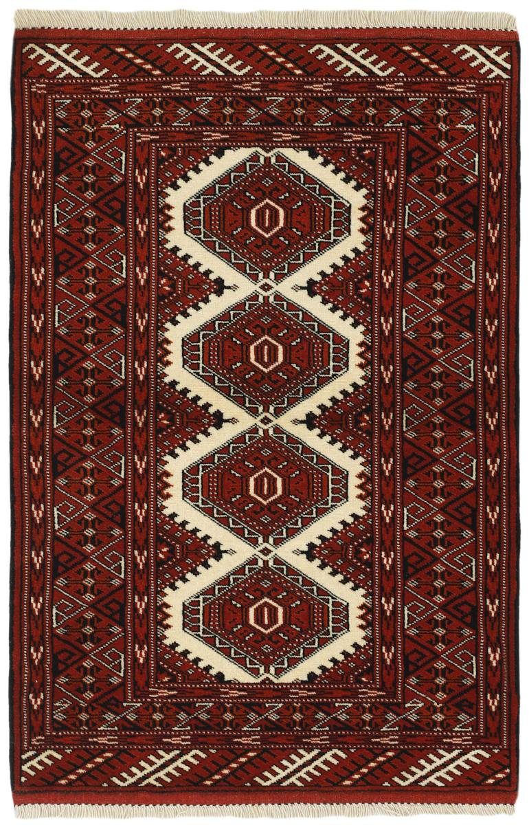 Orientteppich Turkaman 79x128 Handgeknüpfter Orientteppich / Perserteppich, Nain Trading, rechteckig, Höhe: 6 mm | Kurzflor-Teppiche