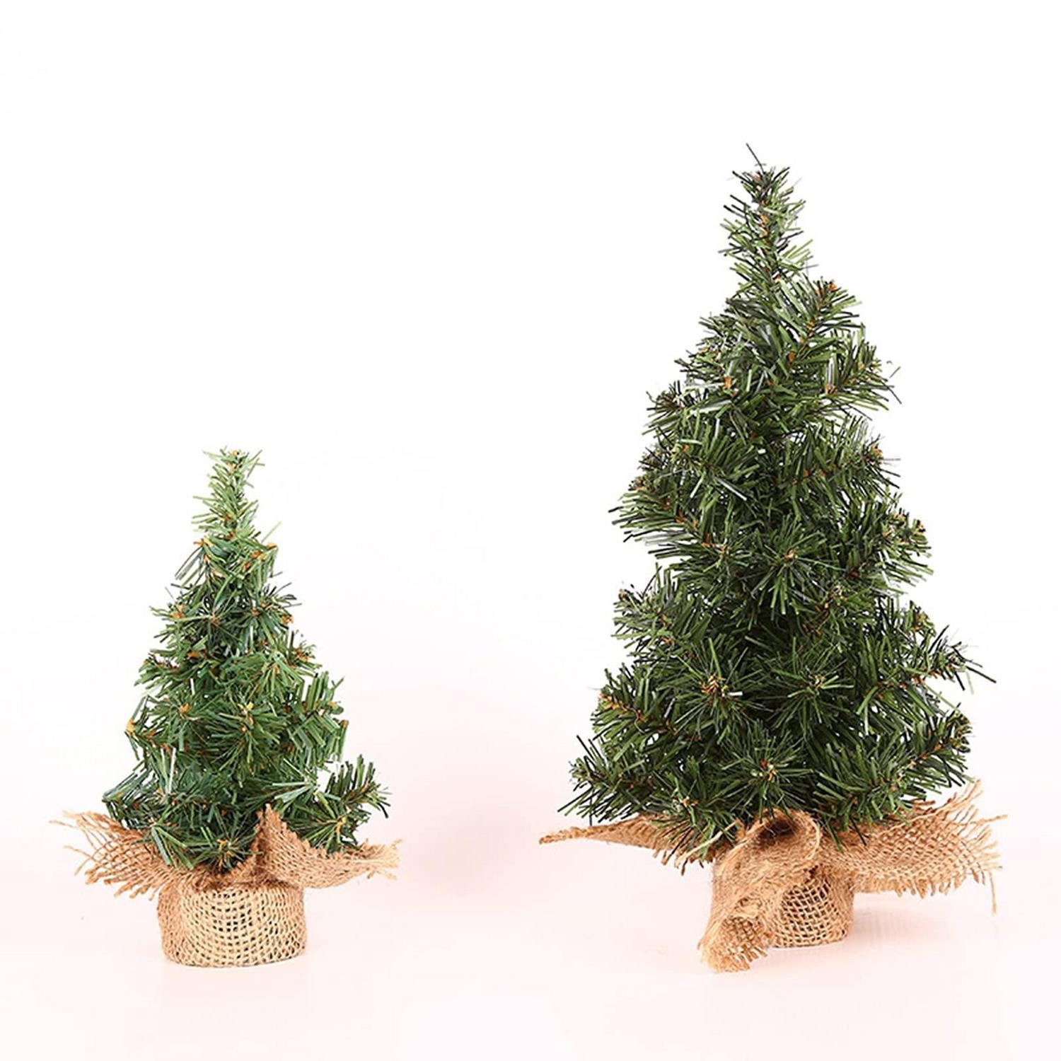 LuxusKollektion Künstlicher Weihnachtsbaum Mini Weihnachtsbäume 2er Set