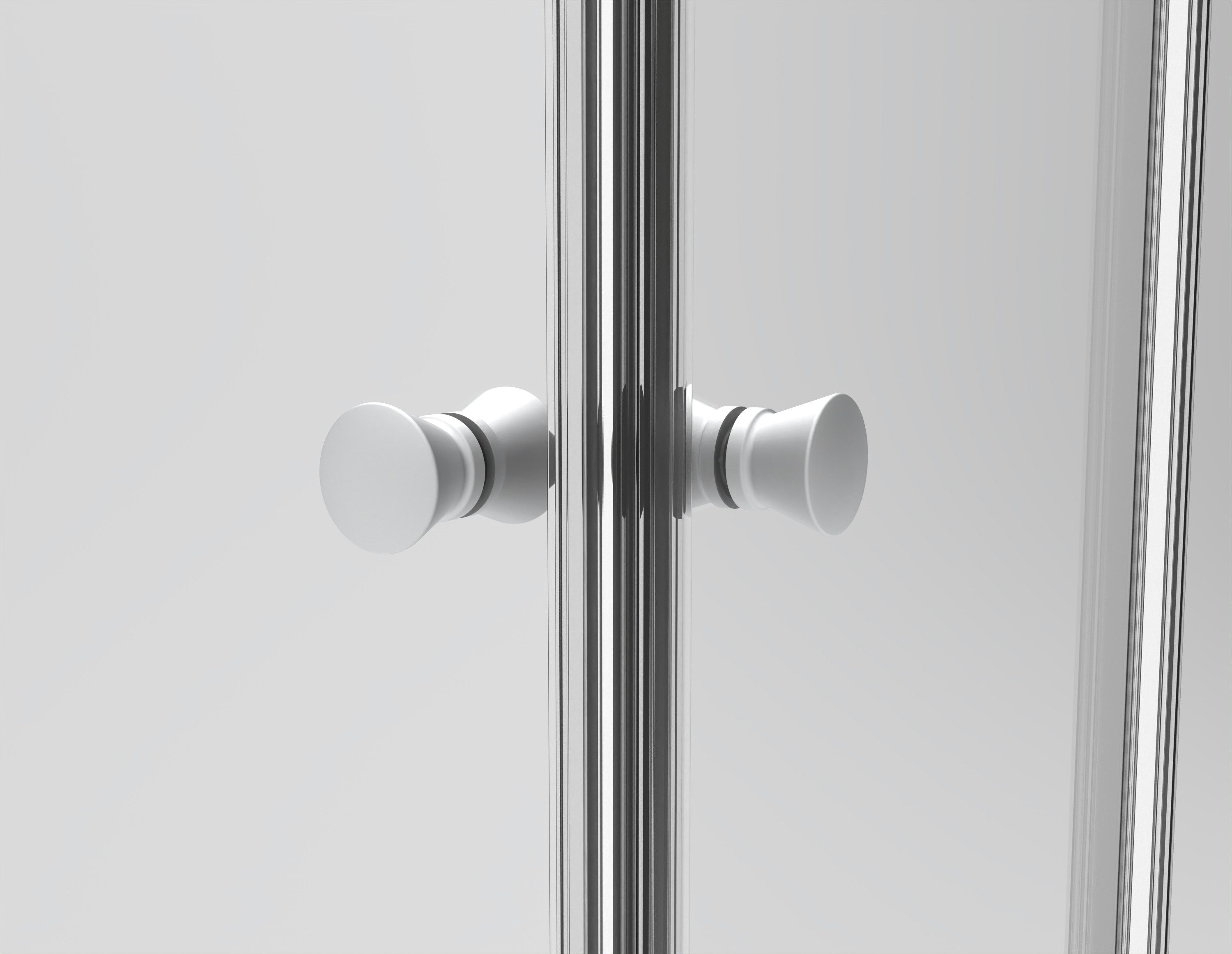 welltime Trento corner shower, WxD: 90x90 cm, single-pane safety glass, with variable adjustment range of 80-90cm, corner shower with sliding doors