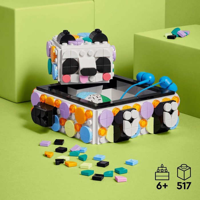 LEGO® Konstruktionsspielsteine Panda Ablageschale (41959) LEGO® DOTS (517 St) Made in Europe