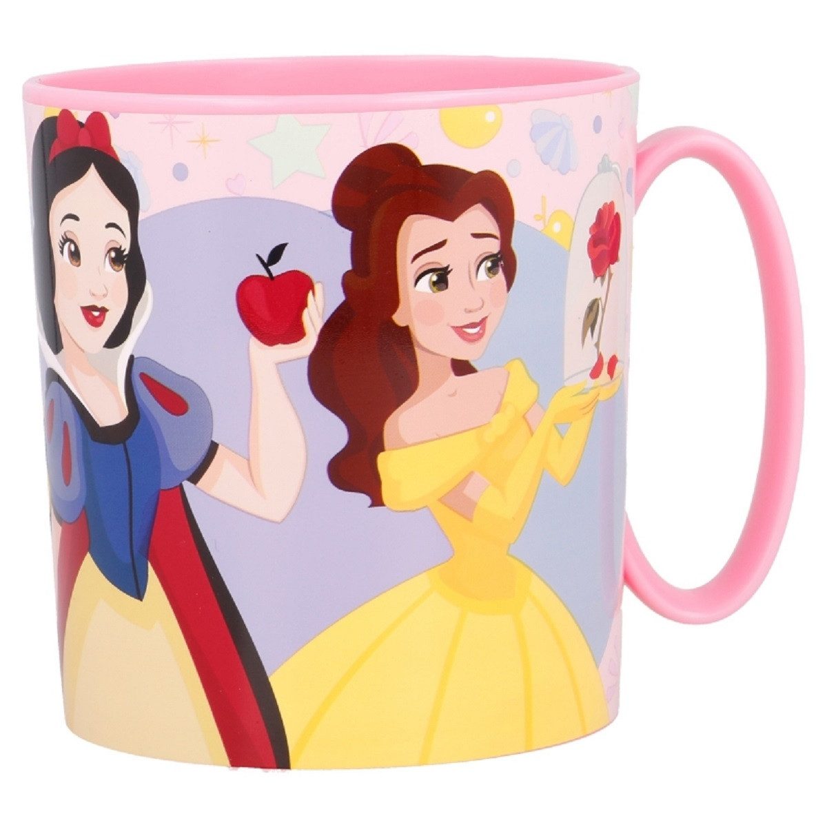 Disney Princess Becher - Mikrowellengeeigneter Kunststoffbecher 390 ml – für Kinder, 1-tlg., Kunststoff, ideal für den täglichen Einsatz, perfekt für Kinderhände