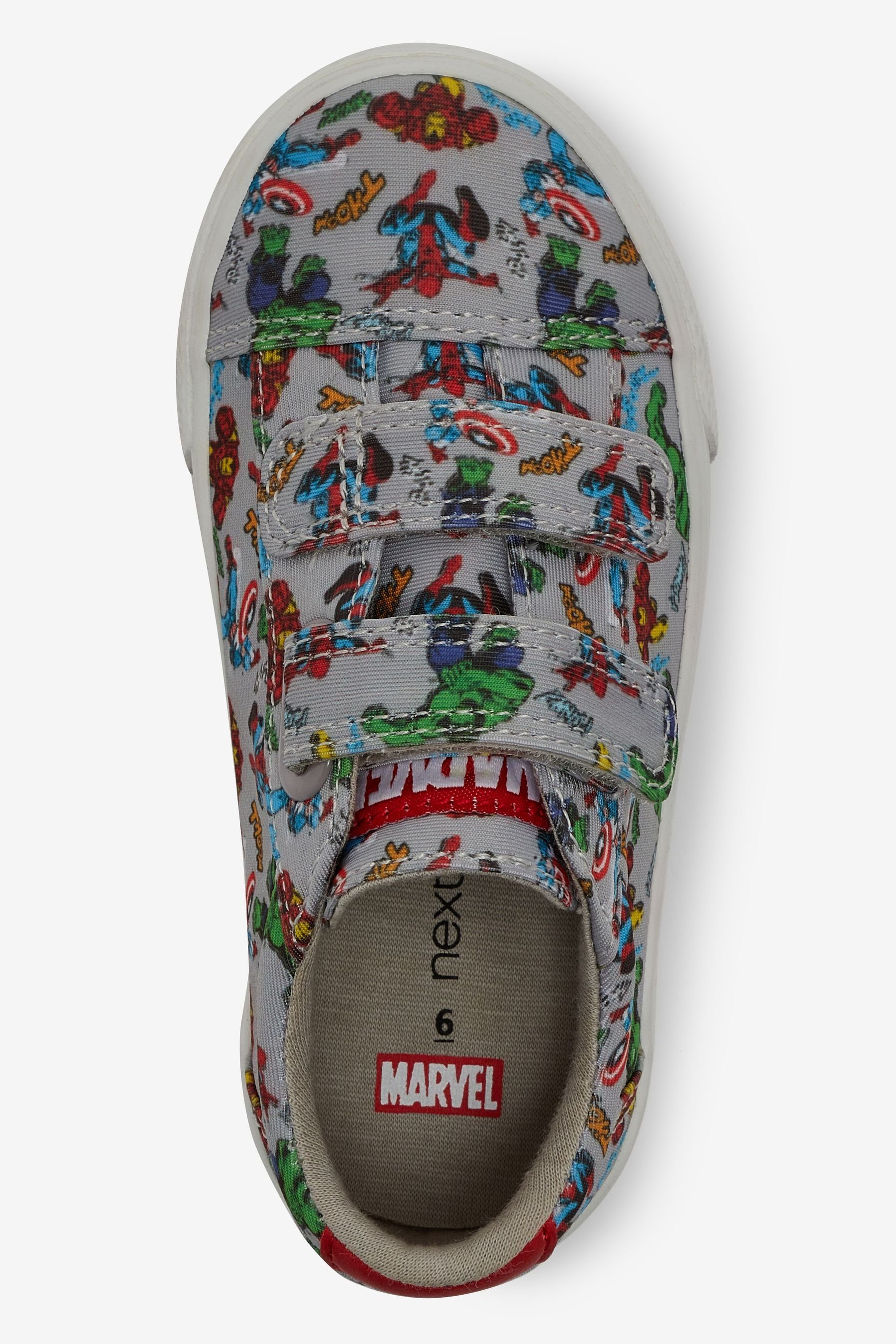 Marvel mit Klettschuh Klettverschluss Schuh (1-tlg) Avengers Grey Next