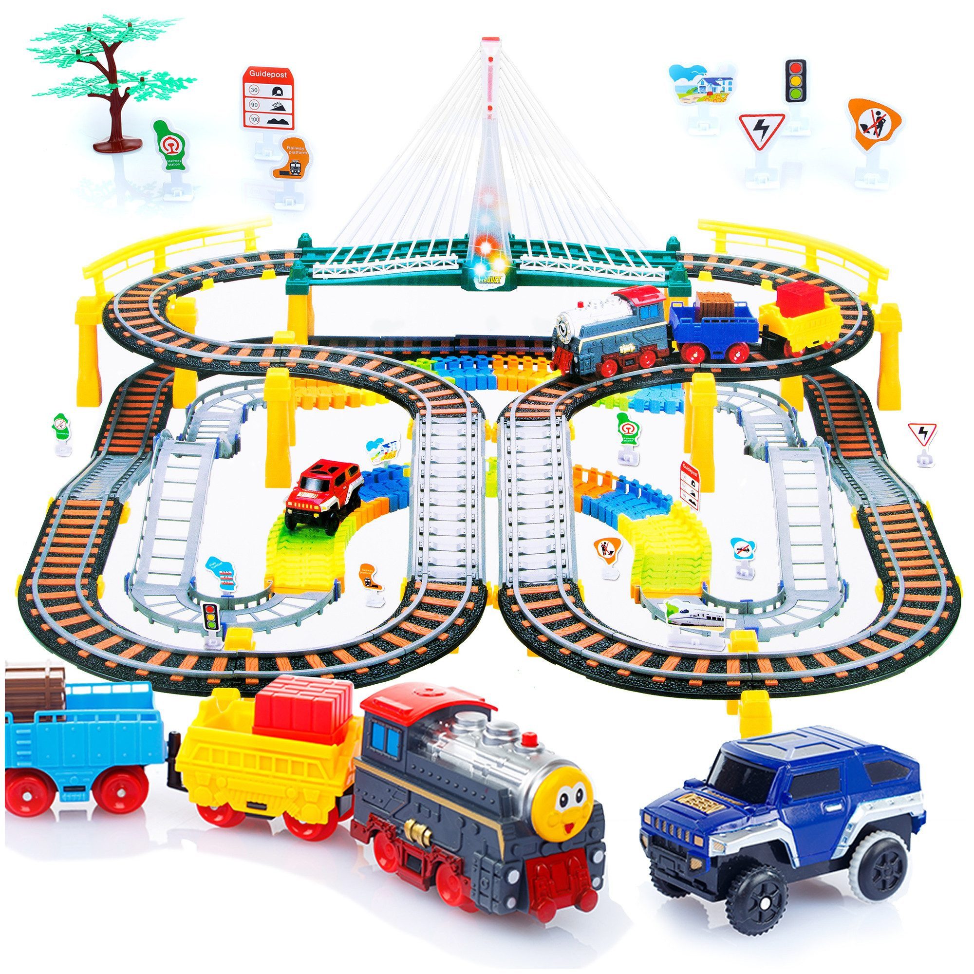 RWEUOQ Spielzeug-Zug Spielzeug-Zug Elektrische Eisenbahn mit günstig online kaufen