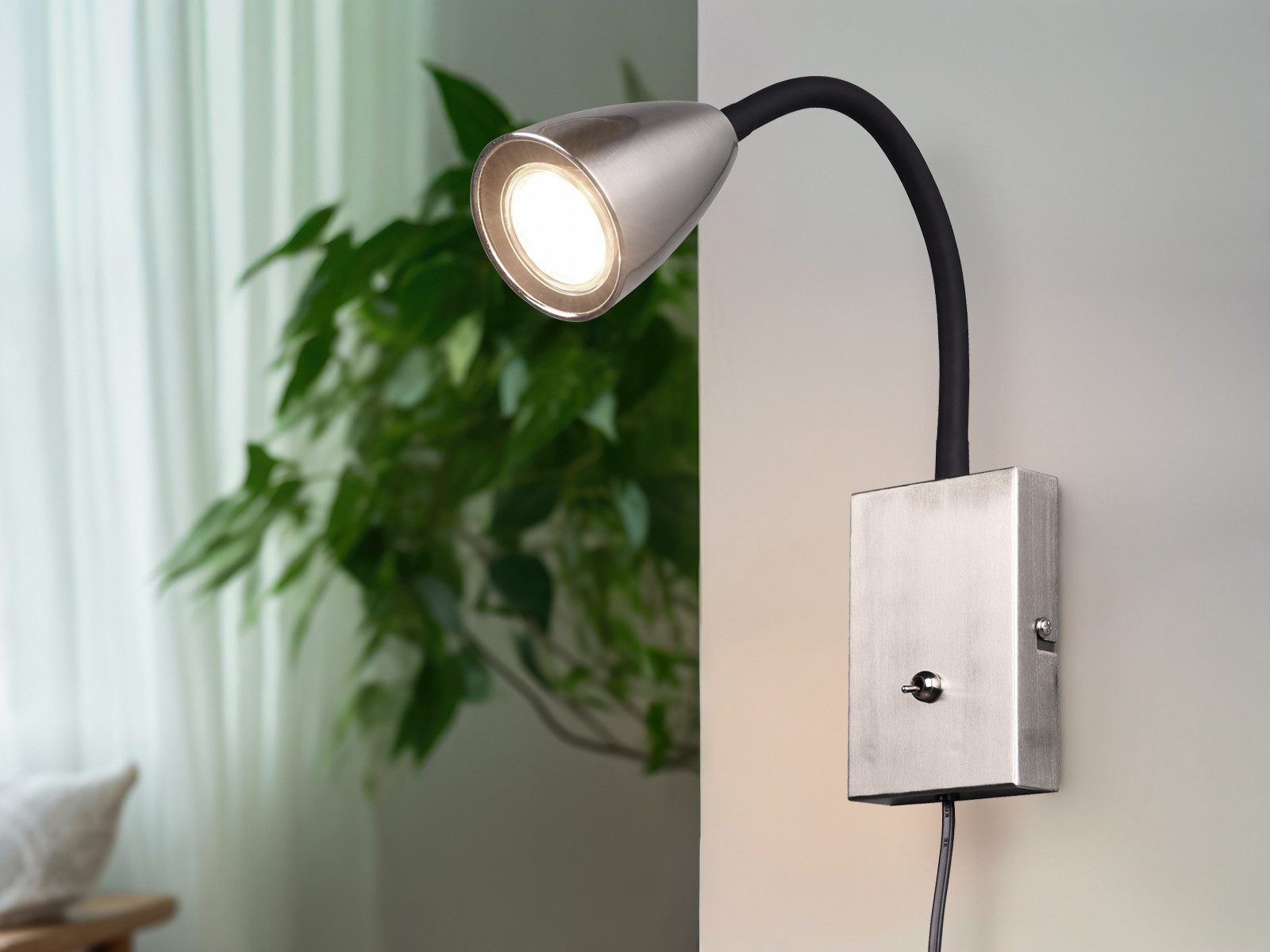 TRIO Leuchten LED Leselampe, Dimmfunktion, LED wechselbar, Warmweiß, innen günstig online kaufen