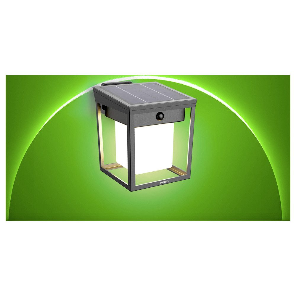 Philips Außen-Wandleuchte Philips LED Blaise 929004631501 Solar-Außenwandleuchte mit Bewegungsme