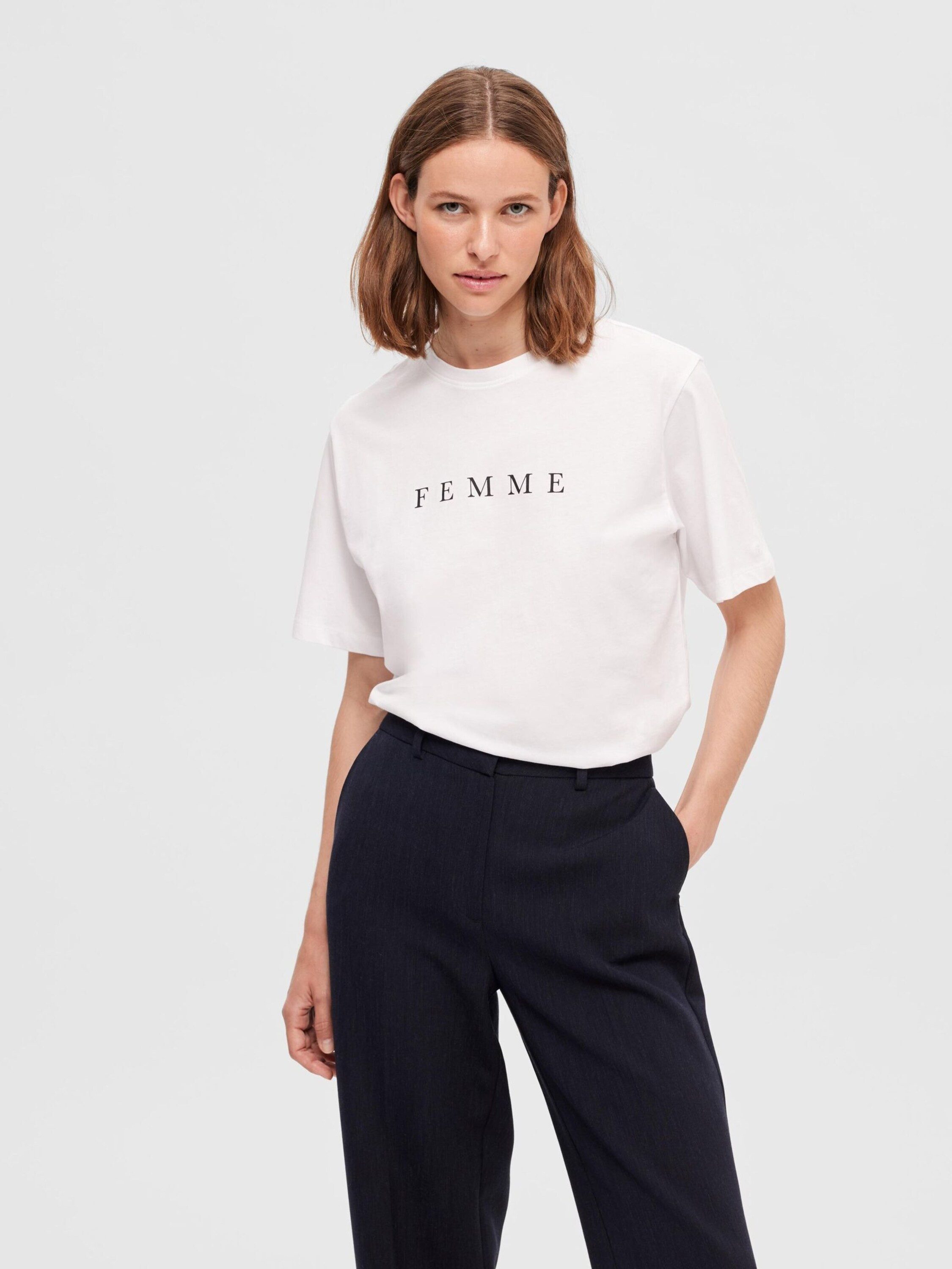 SELECTED FEMME Kurzarmshirt VILJA (1-tlg) Plain/ohne günstig online kaufen