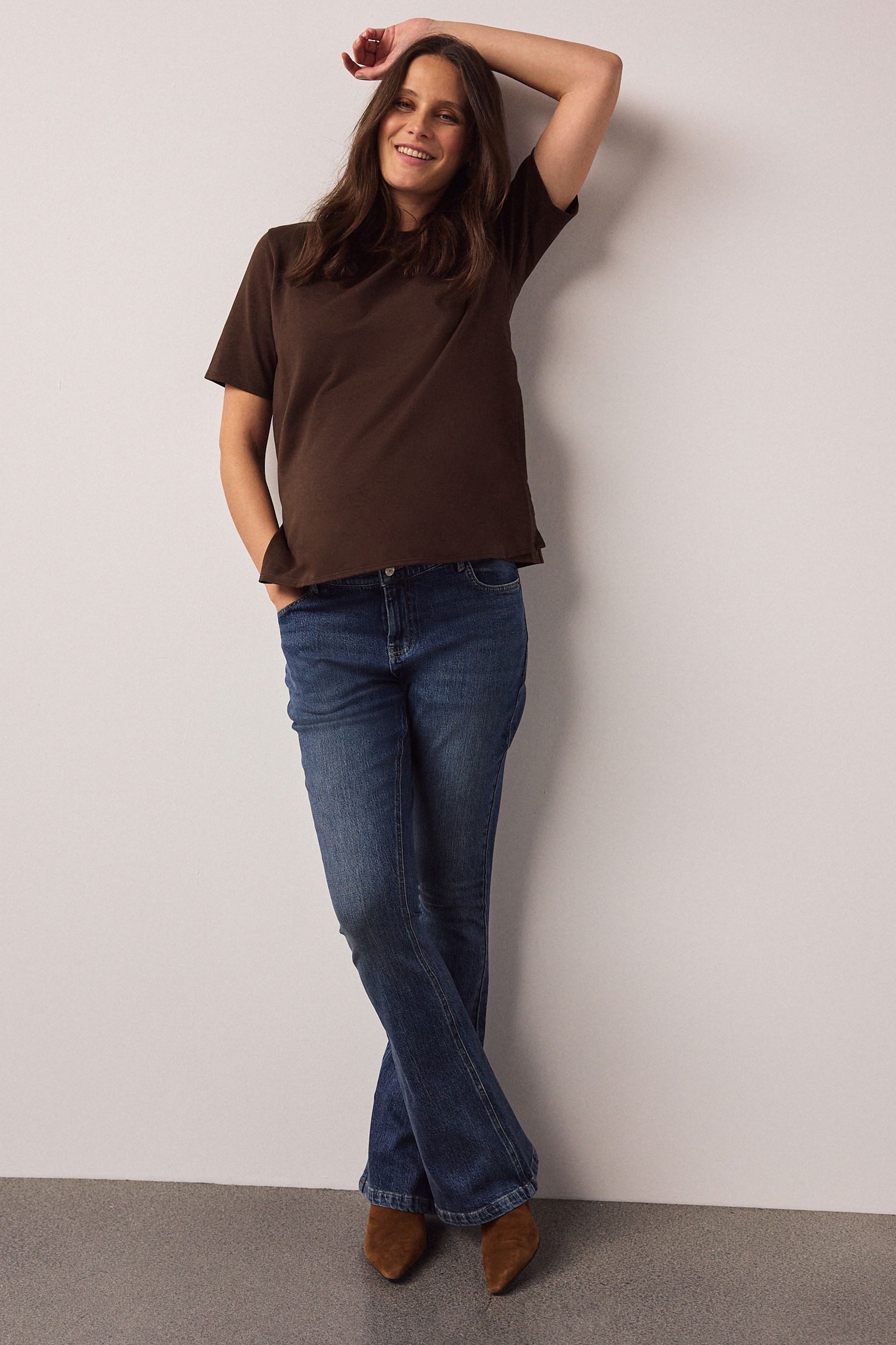 Next Schlagjeans Denim-Jeans mit Schlag, Umstandsmode (1-tlg)