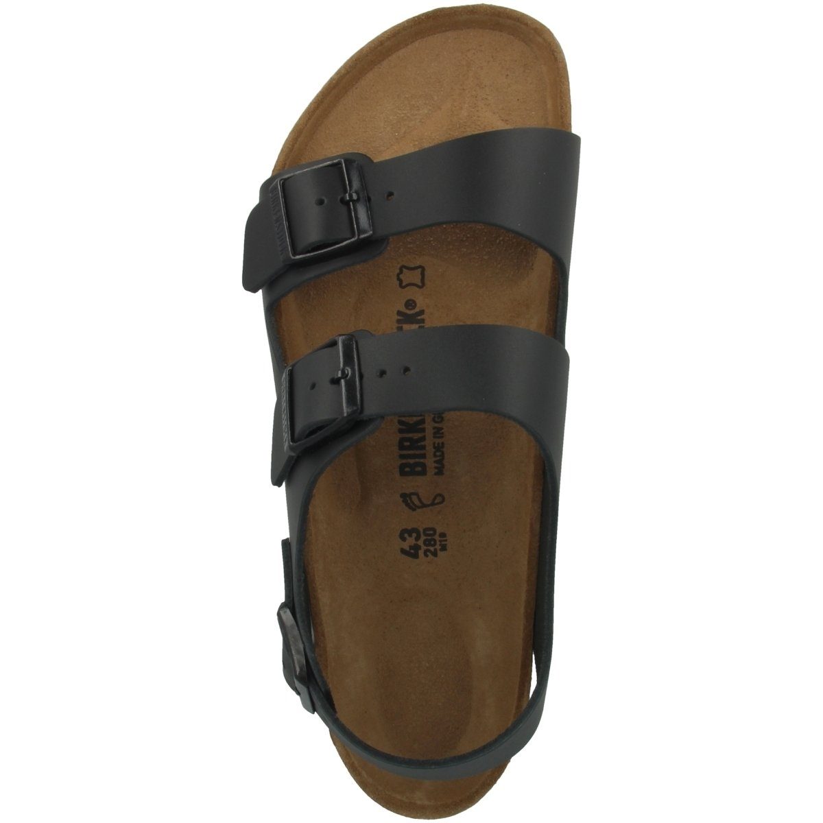 Birkenstock Milano Naturleder normal Unisex Erwachsene Sandale Sandaletten, Sommerschuhe, Badeschuhe, Riemchen, Schlappen